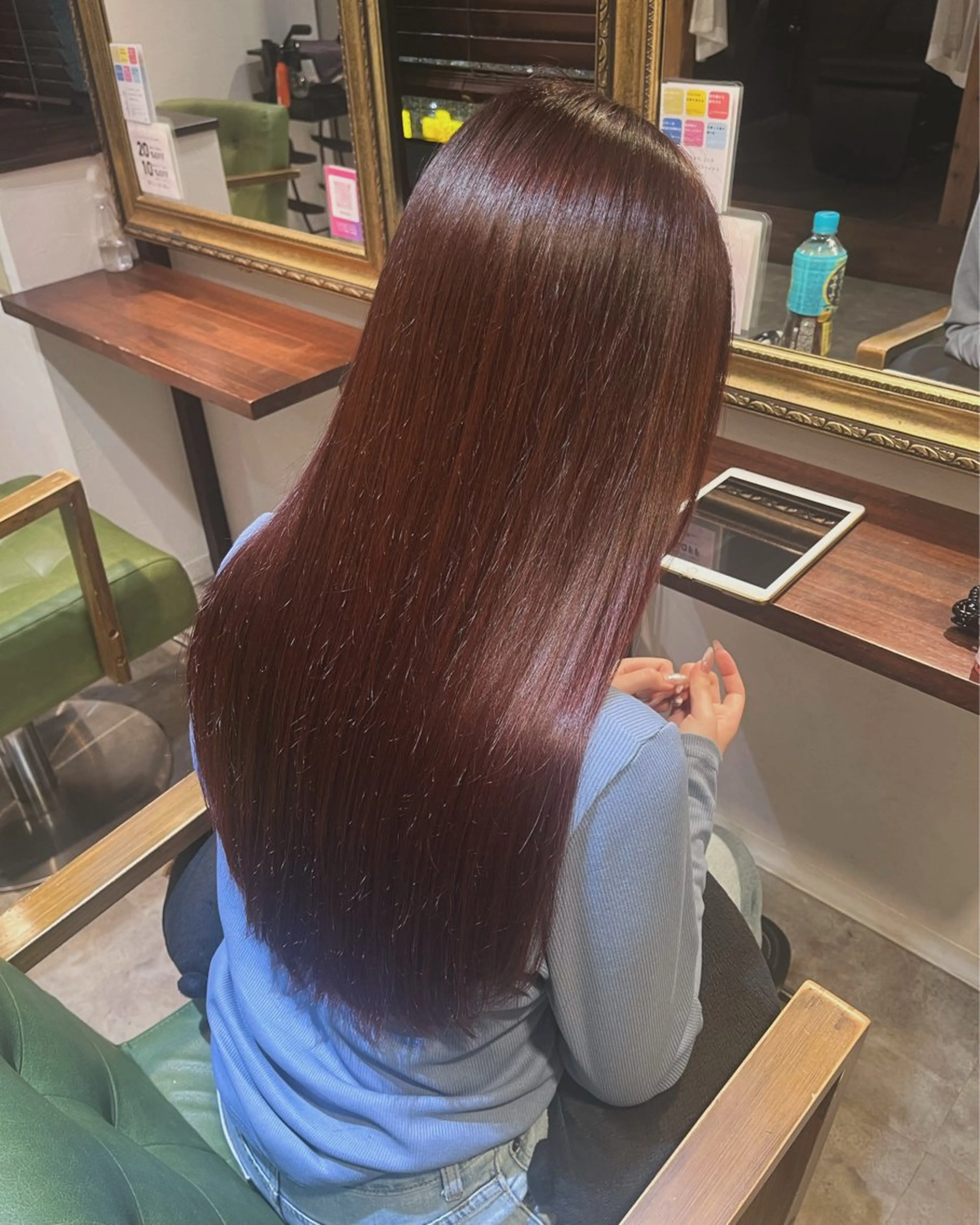 【乾かしただけで驚きの艶髪に💫】カット➕ワンカラー➕酸性ストレート［髪質改善ストレート］の写真