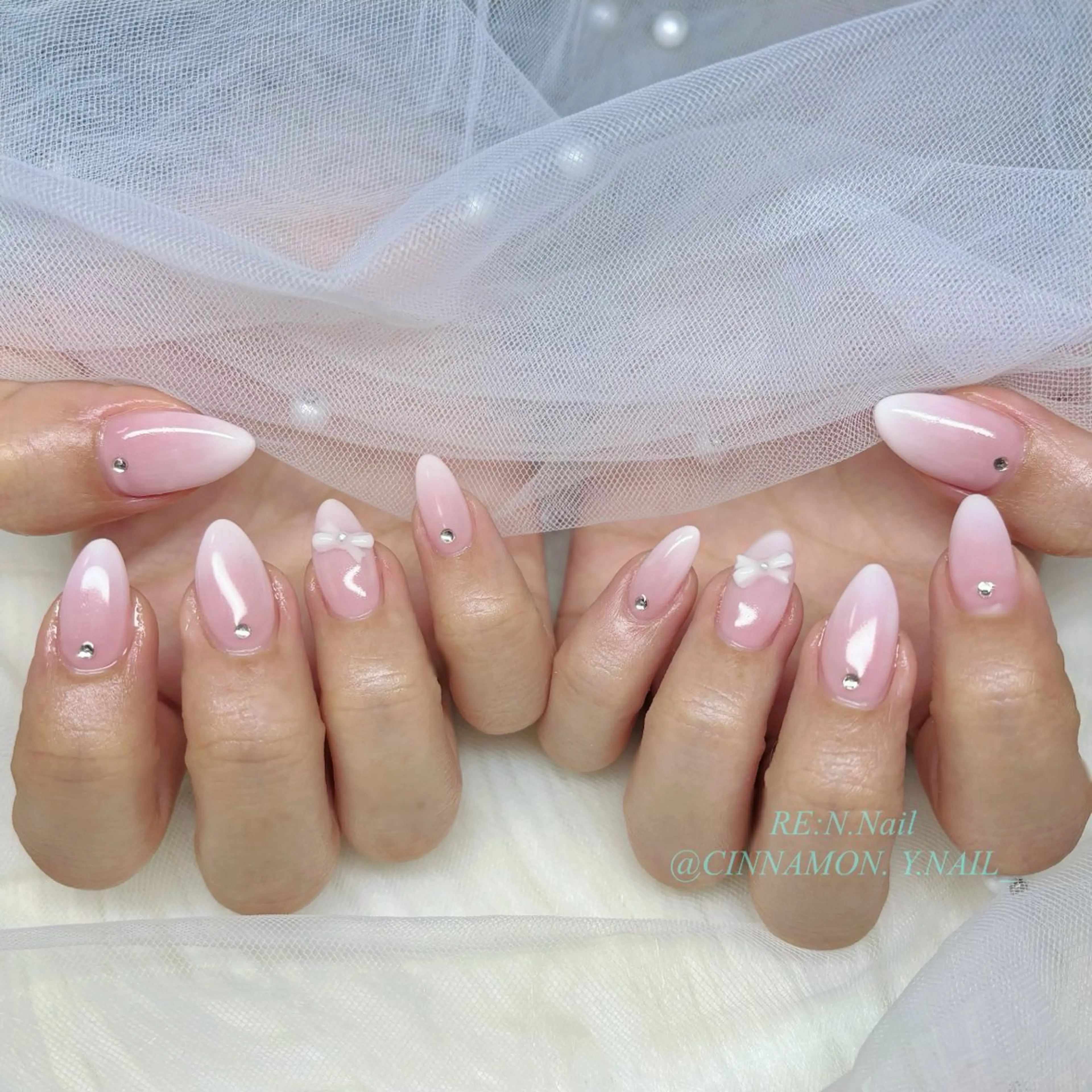 ネイル ハンドネイル Yuna🩵 RE:N.Nailのネイルデザイン