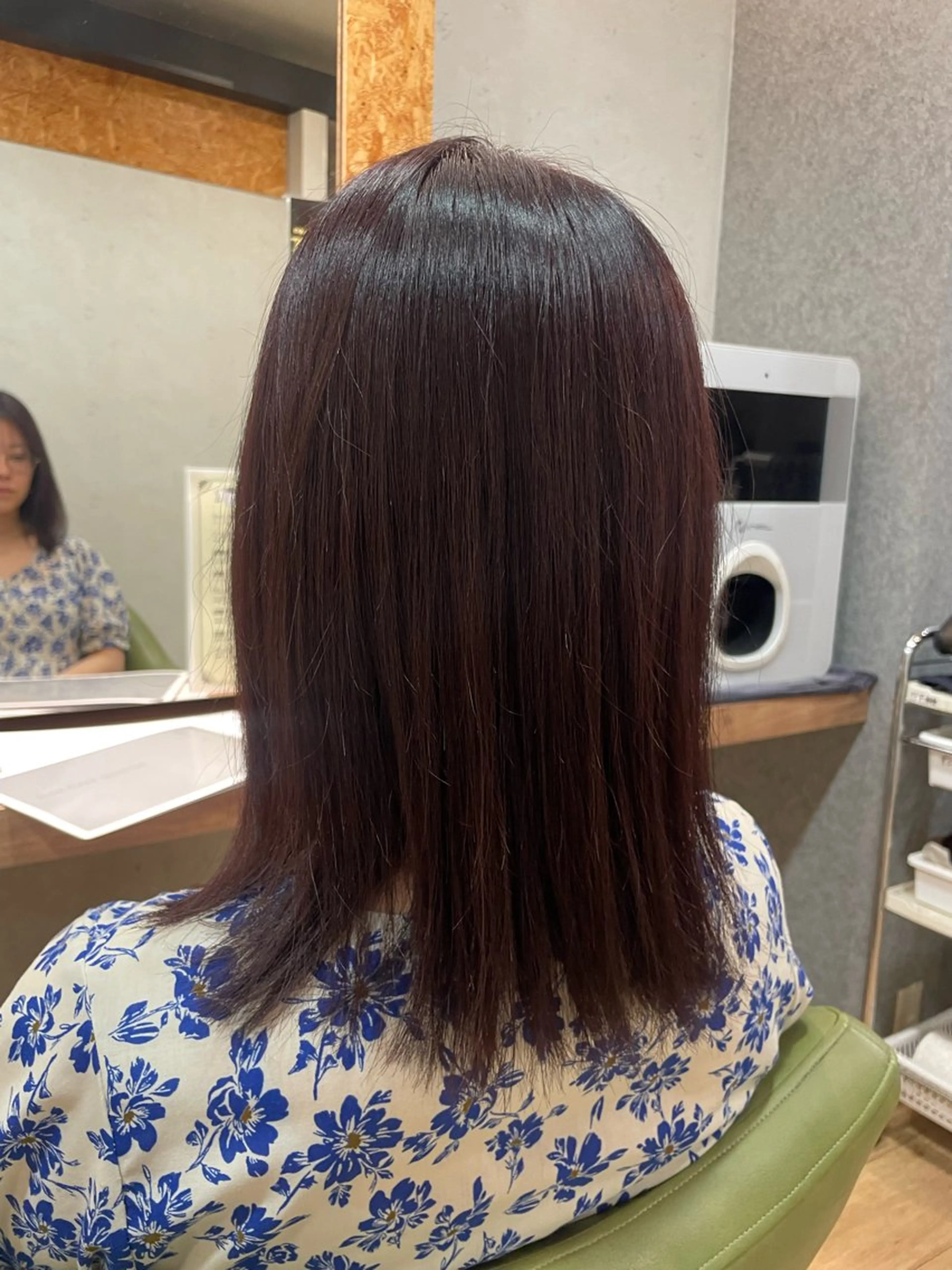 ミディアム カラー ピンクカラー ヘアカラー トリートメント 髪質改善/Bloss om🌷高橋沙衣のヘアスタイル