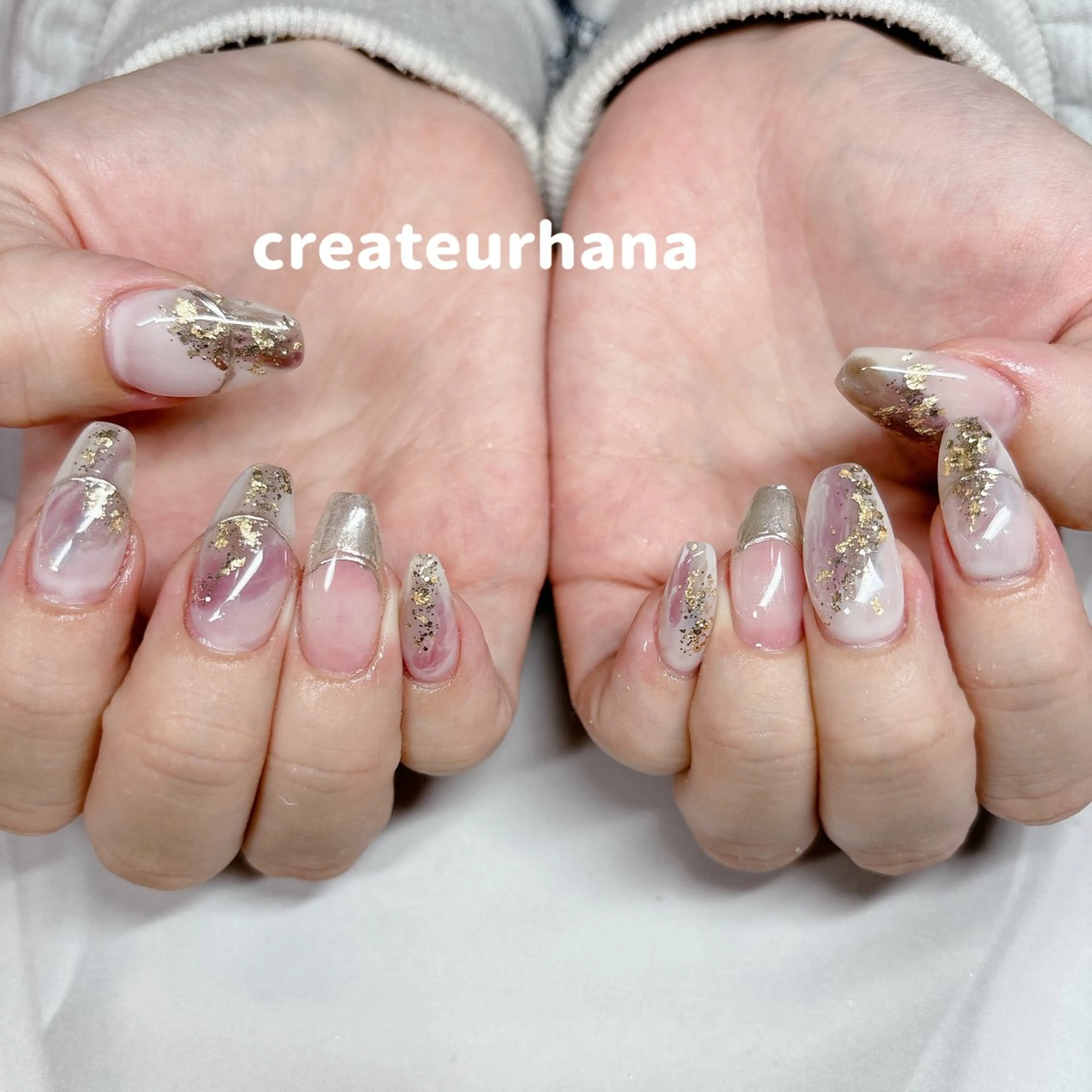 ネイル クレアトゥール華所属・クレアトゥール華 西村のネイルデザイン