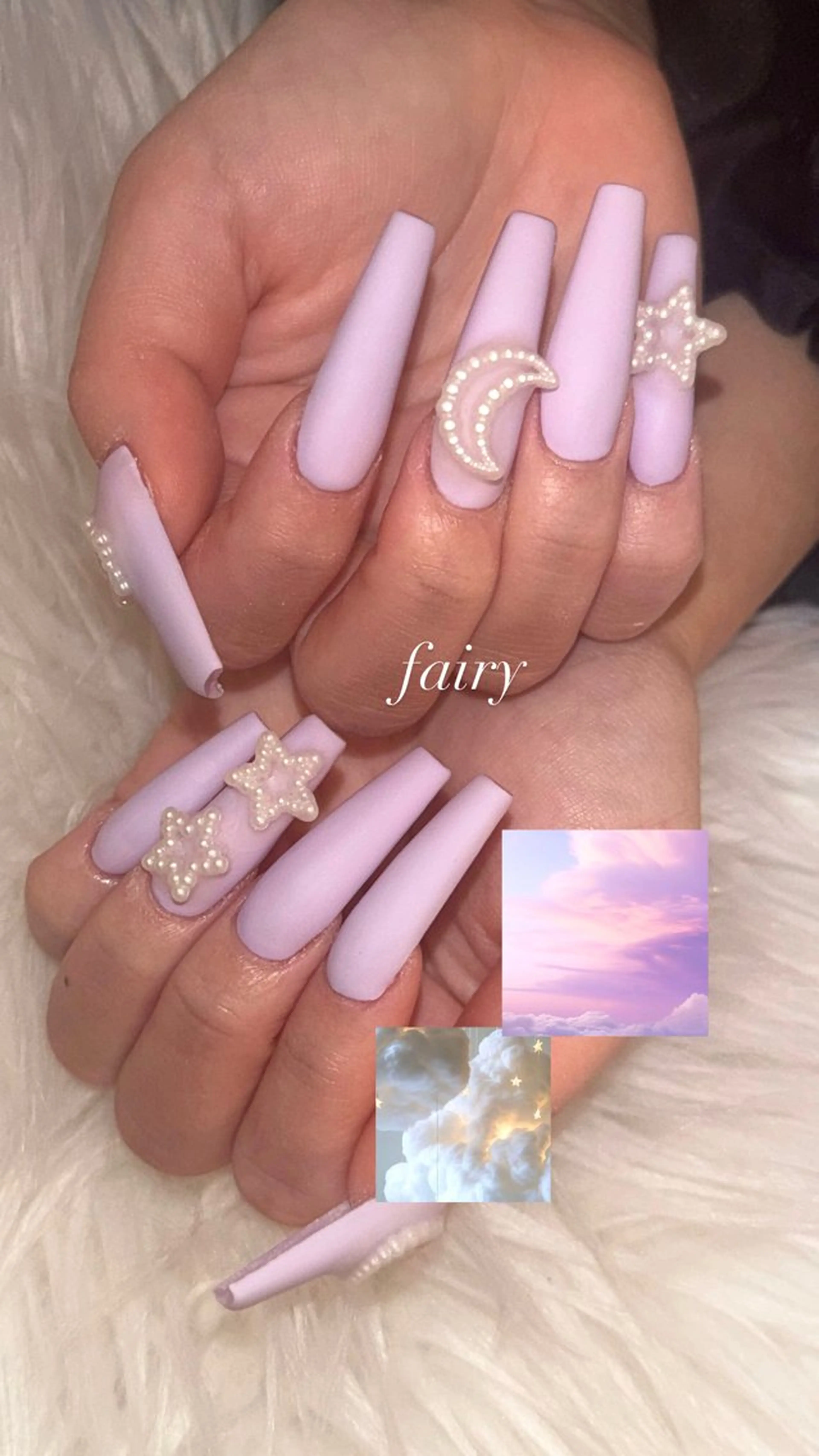 ロング LaLa Peach 崎原のネイルデザイン