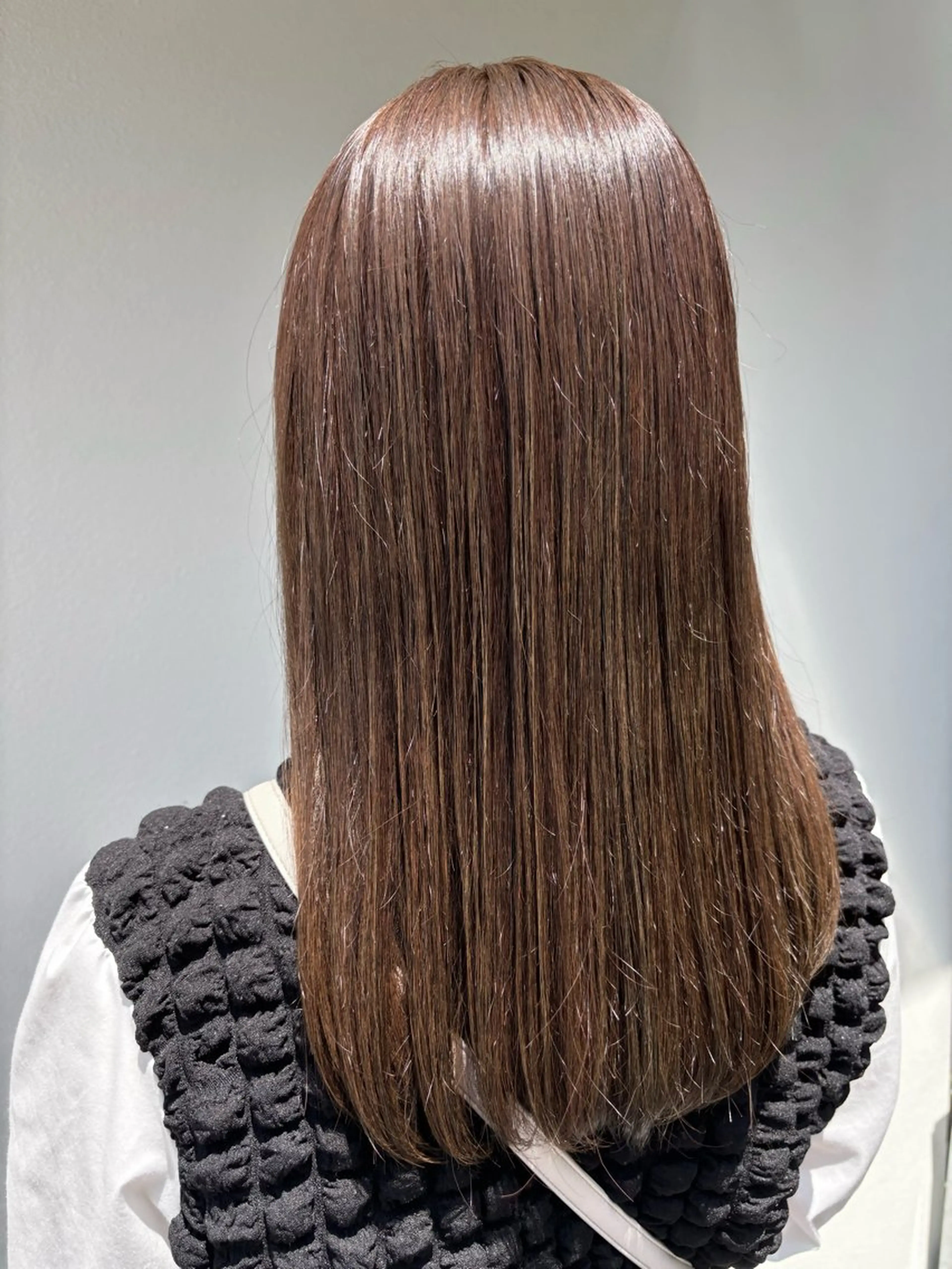 セミロング カラー ブラウンカラー マロンブラウン カット ヘアカラー ducha所属・DUCHA Tomida naoのヘアスタイル