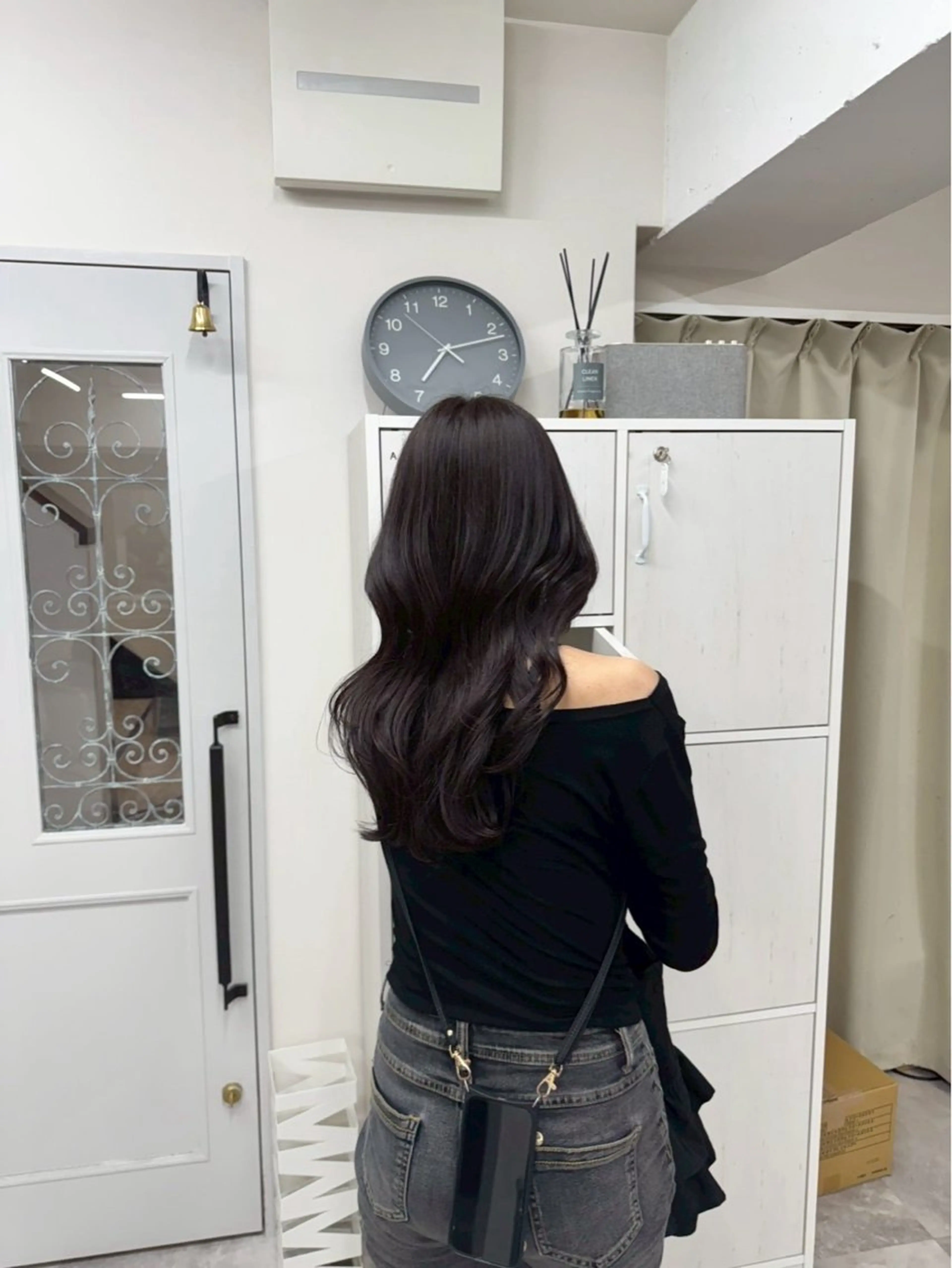 ロング カラー 黒髪 透明感カラー ラベンダーカラー ヘアカラー 髪質改善Acero. shoyaのヘアスタイル