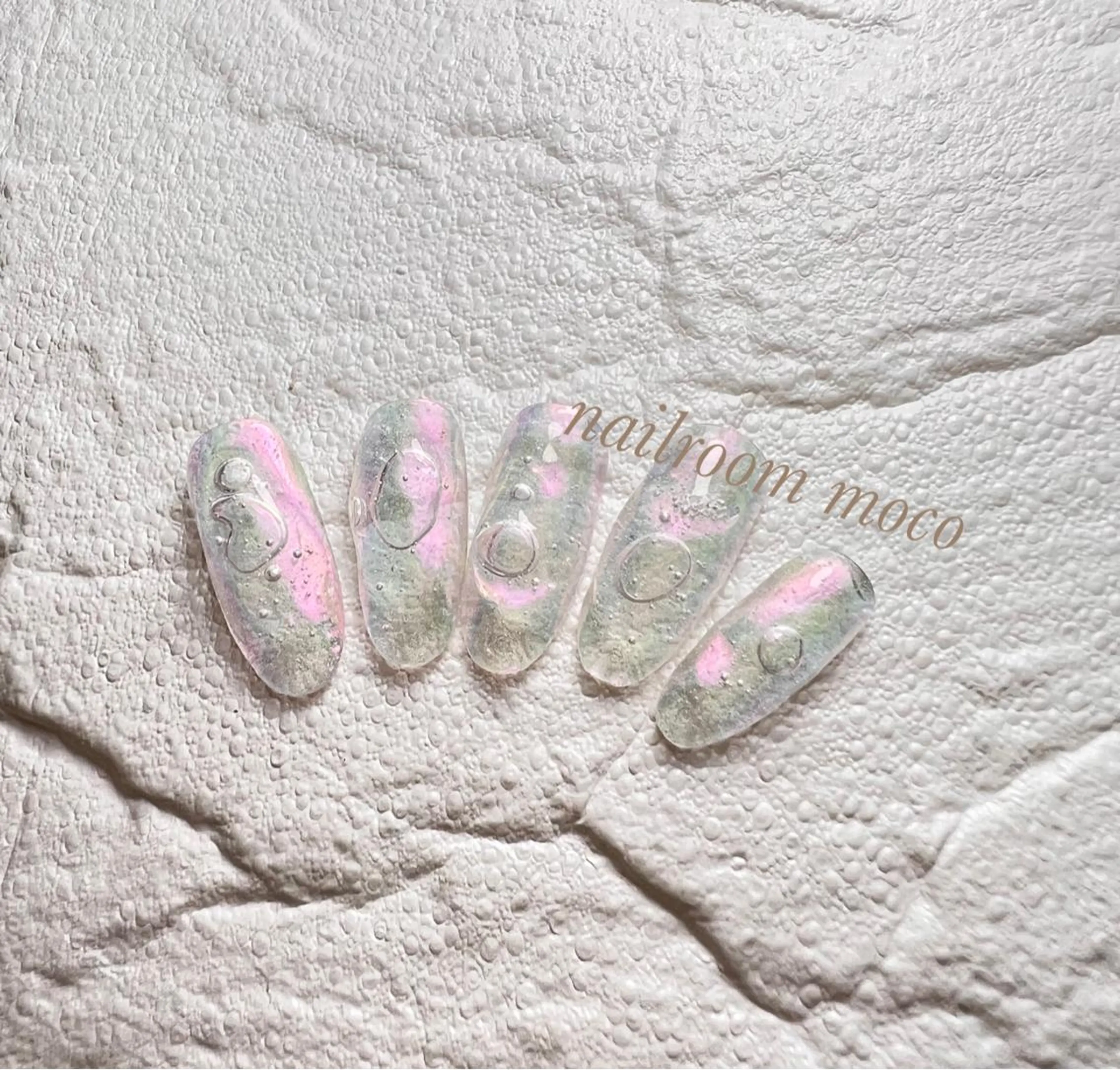 ネイル アートネイル クリアネイル nailroom mocoのネイルデザイン