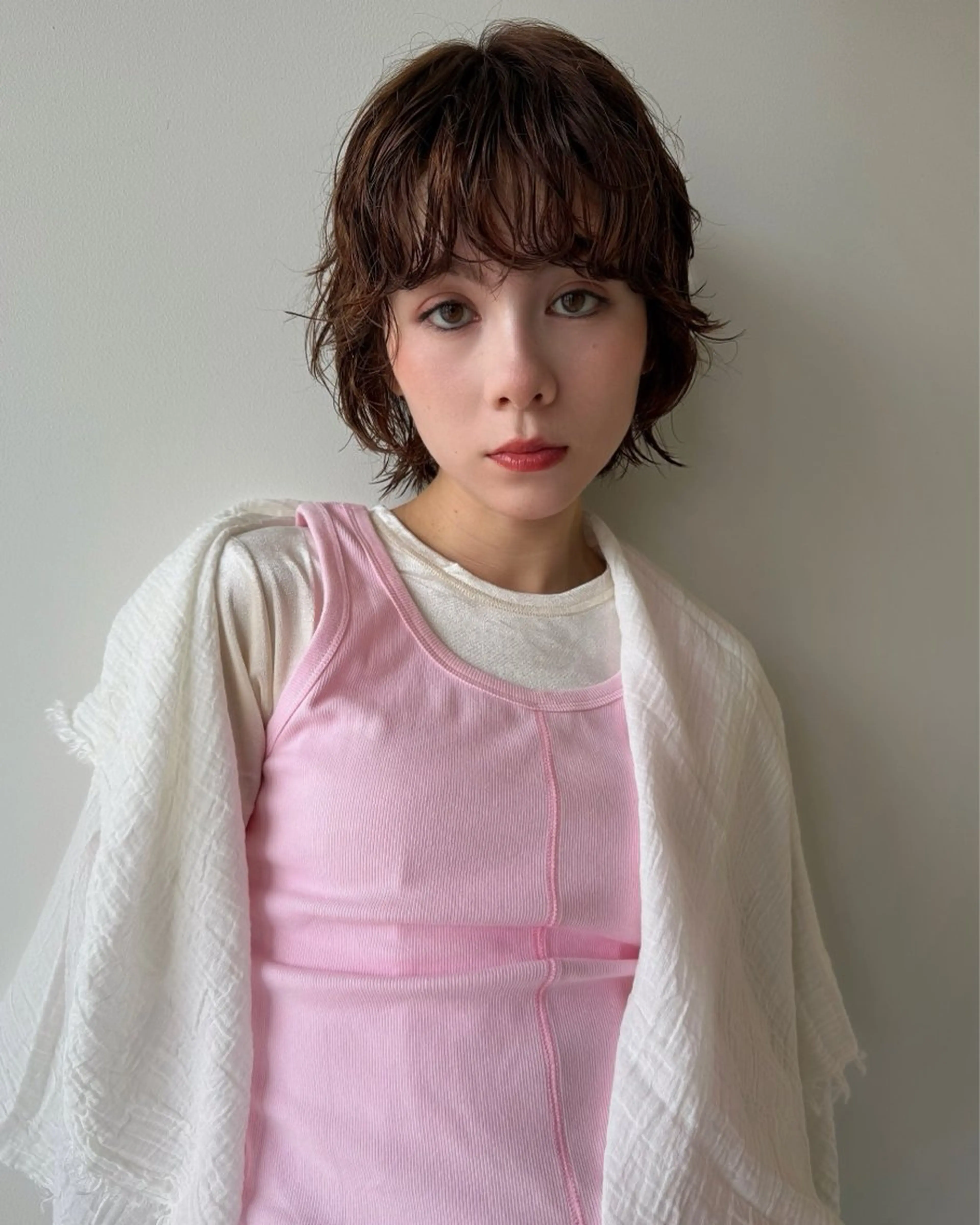 ショート パーマ ボブ ウルフカット カット パーマ 原宿パーマ kazuのヘアスタイル