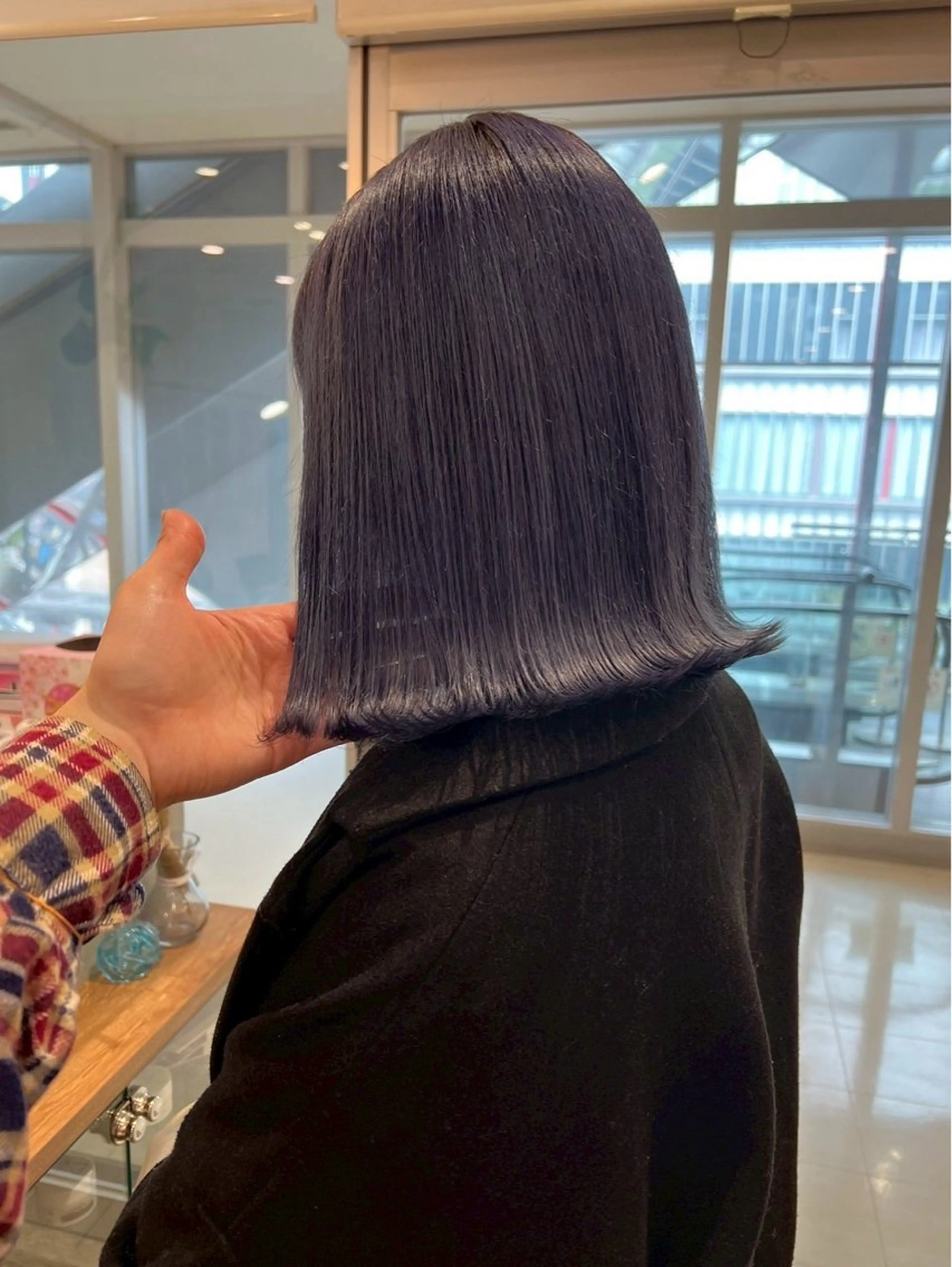 ミディアム カラー イルミナカラー ヘアカラー トリートメント 透明感イルミナカラー ／寒色/MOMOKAのヘアスタイル