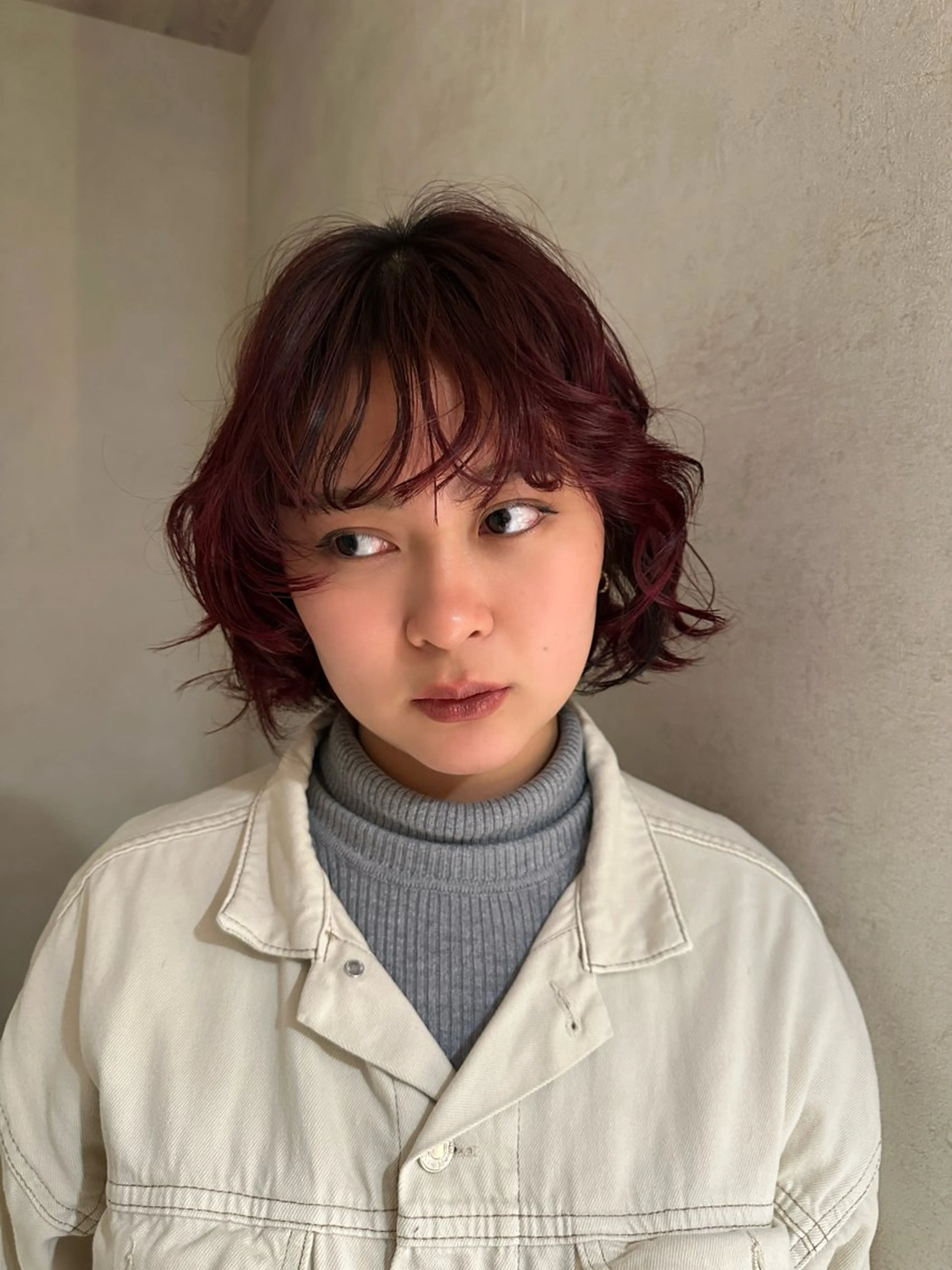 ミディアム ヘアカラー ハイトーン🫀 デザイン🪐yumeのヘアスタイル