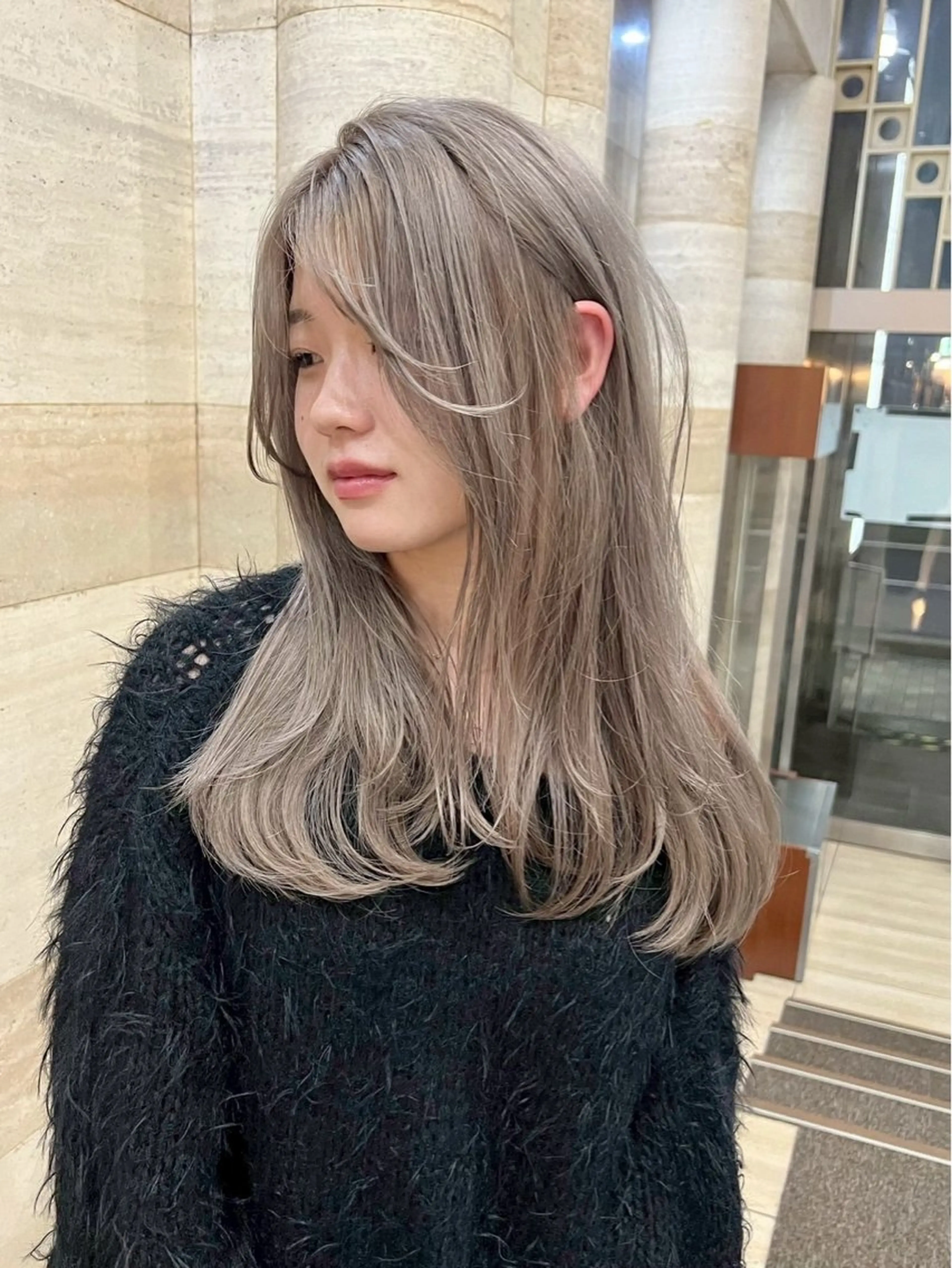 【1日で綺麗なスタイルへ✨️】似合わせカット＋カラー＋髪質改善トリートメントの写真