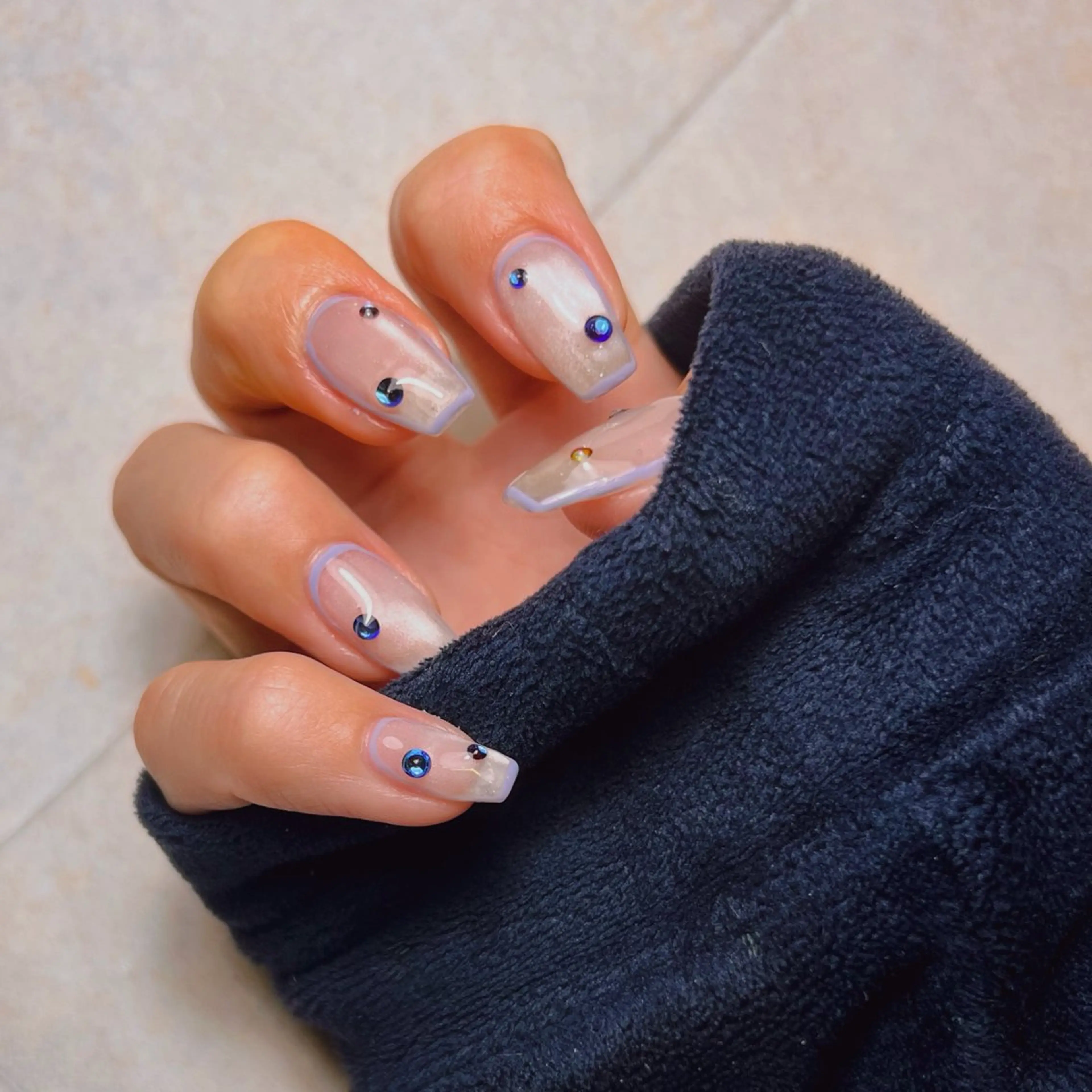 ネイル アートネイル カジュアル マグネットネイル 春ネイル ハンドネイル 土居 夏美/束感マツエクのマツエク・マツパデザイン