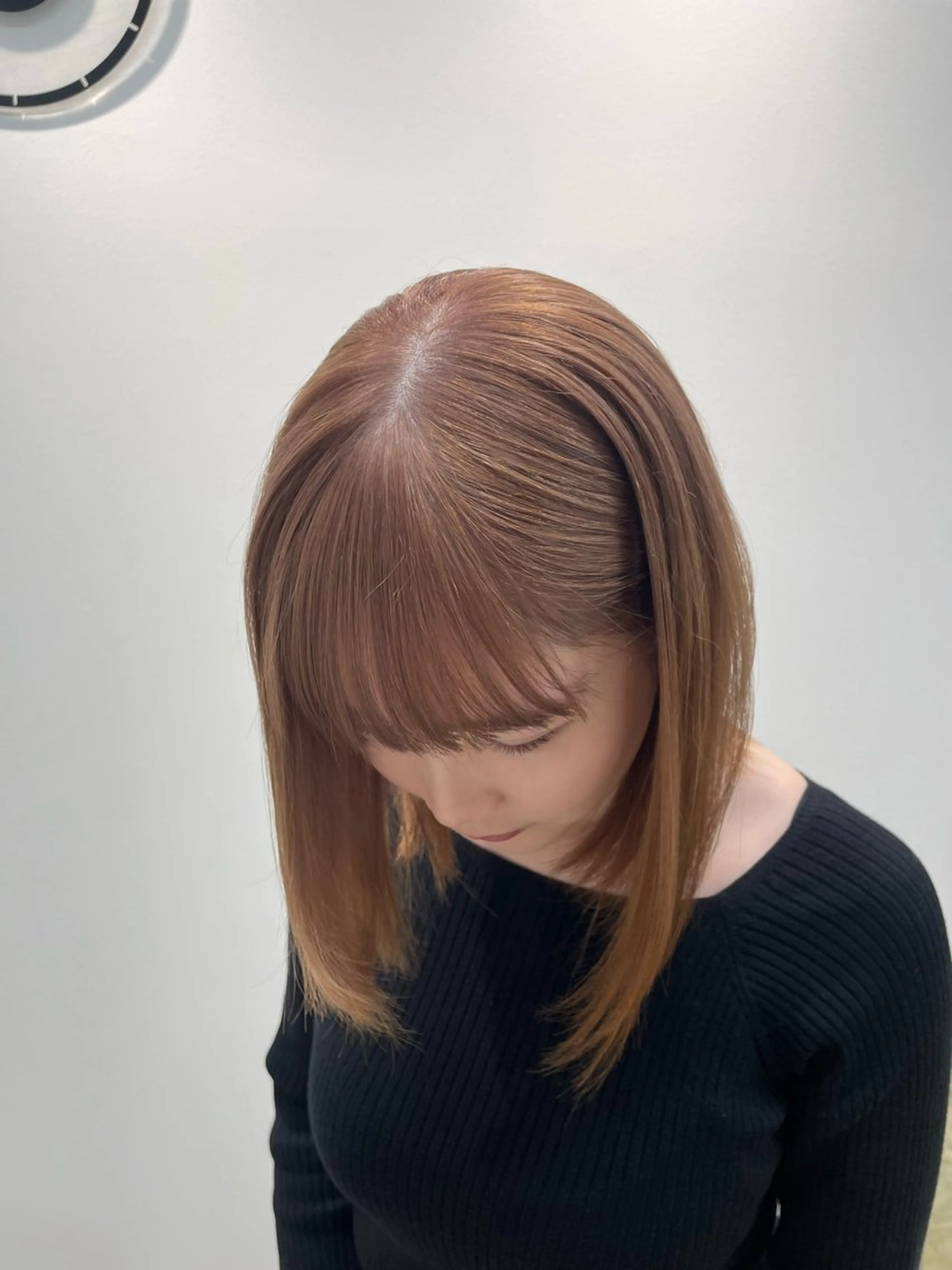カラー ベージュカラー ヘアカラー トリートメント H I ＮＡのヘアスタイル