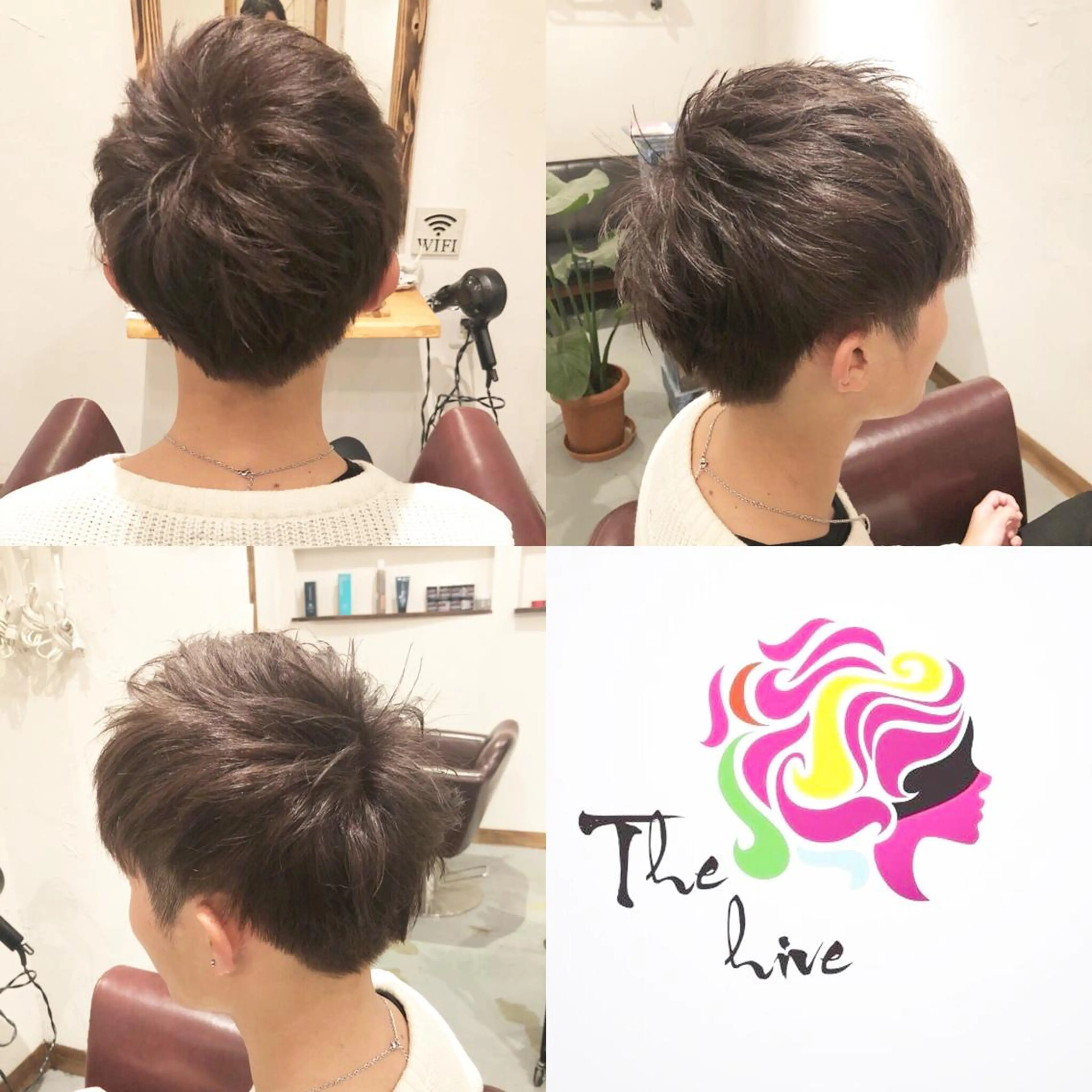 ショート メンズ メンズブリーチ カット ヘアカラー Hair salon The  hiveのヘアスタイル