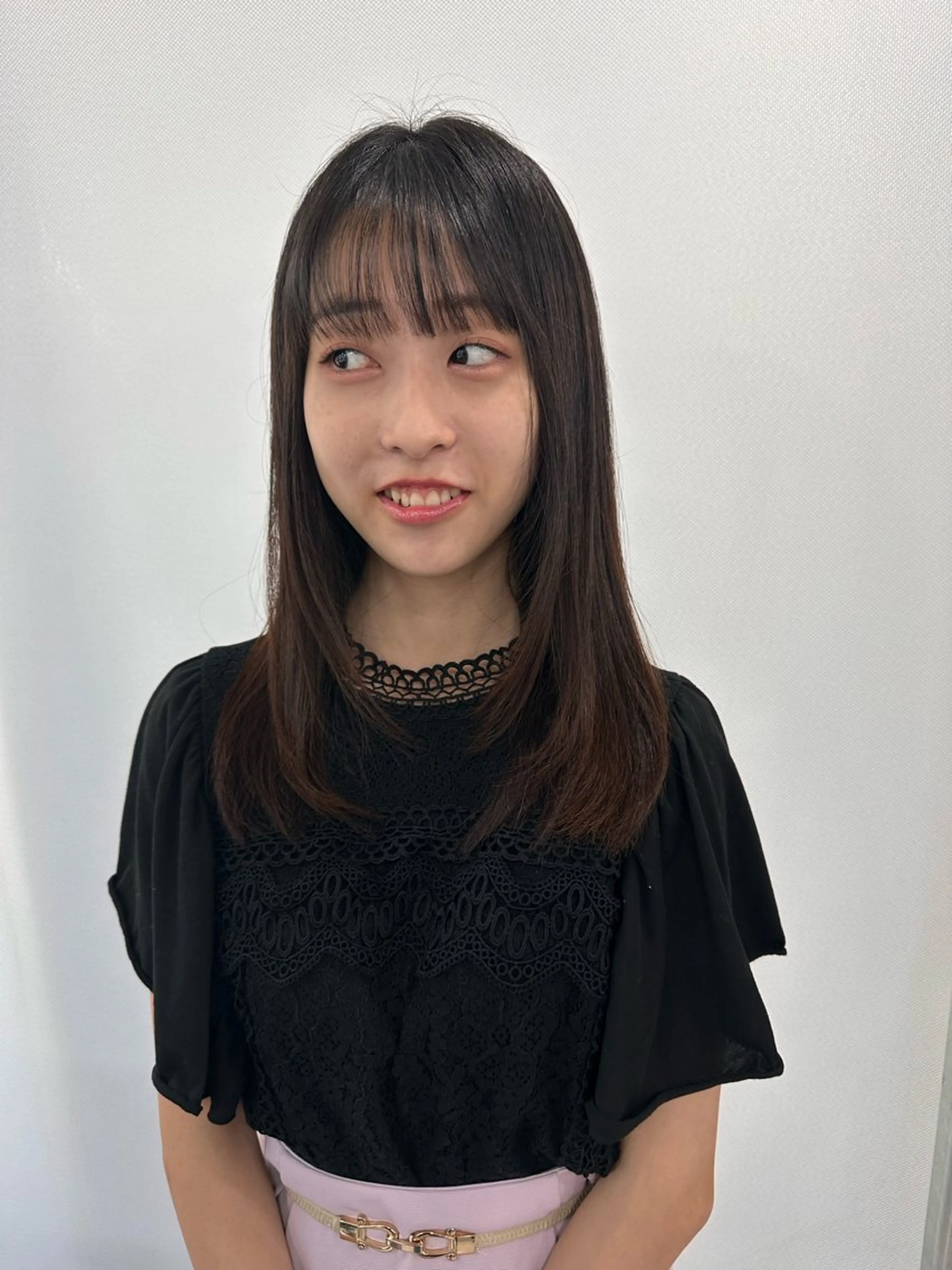 セミロング ハイライト 髪質改善 小顔カット Endearing 銀座/レイヤーカットのヘアスタイル