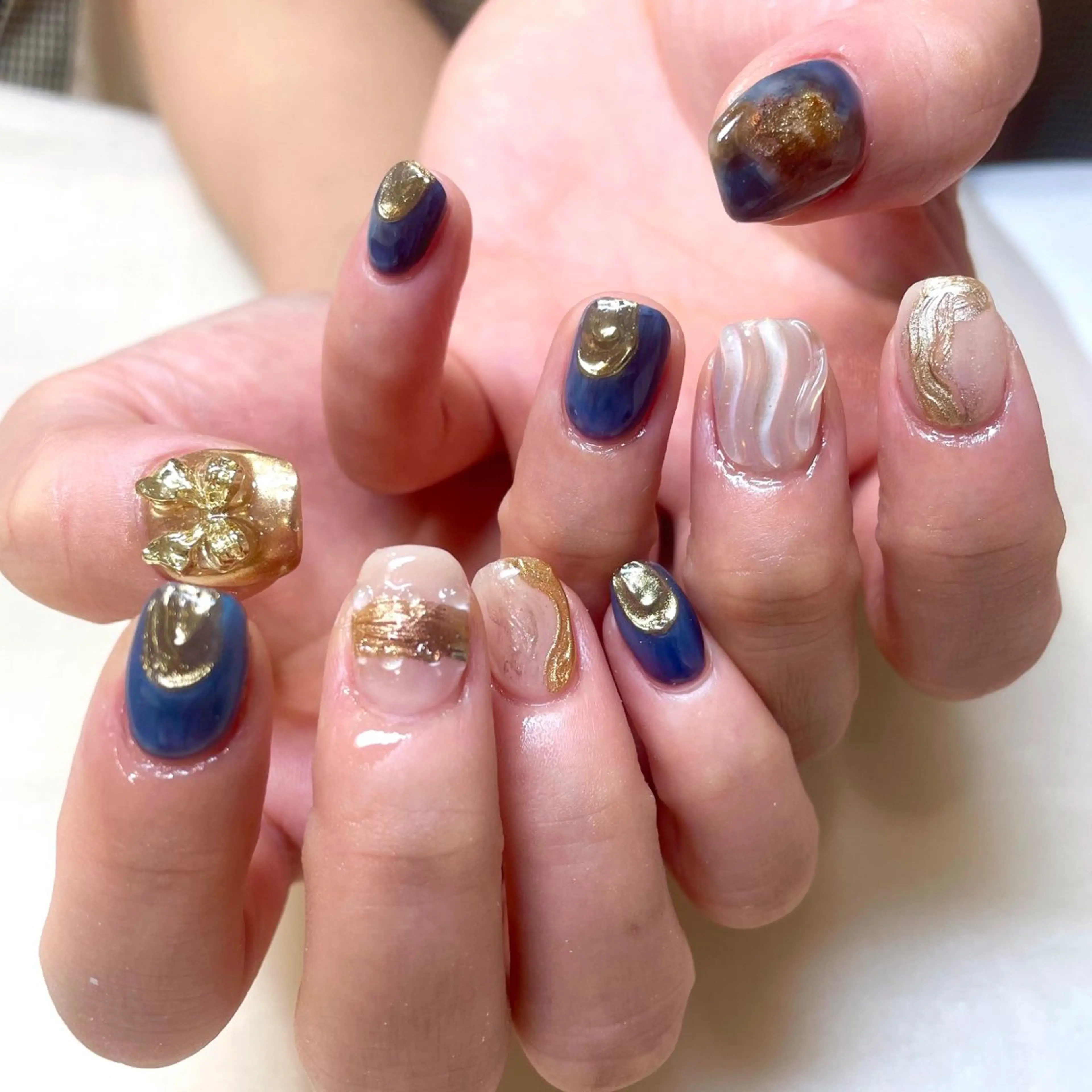 ネイル ハンドネイル 新井 ひなののネイルデザイン