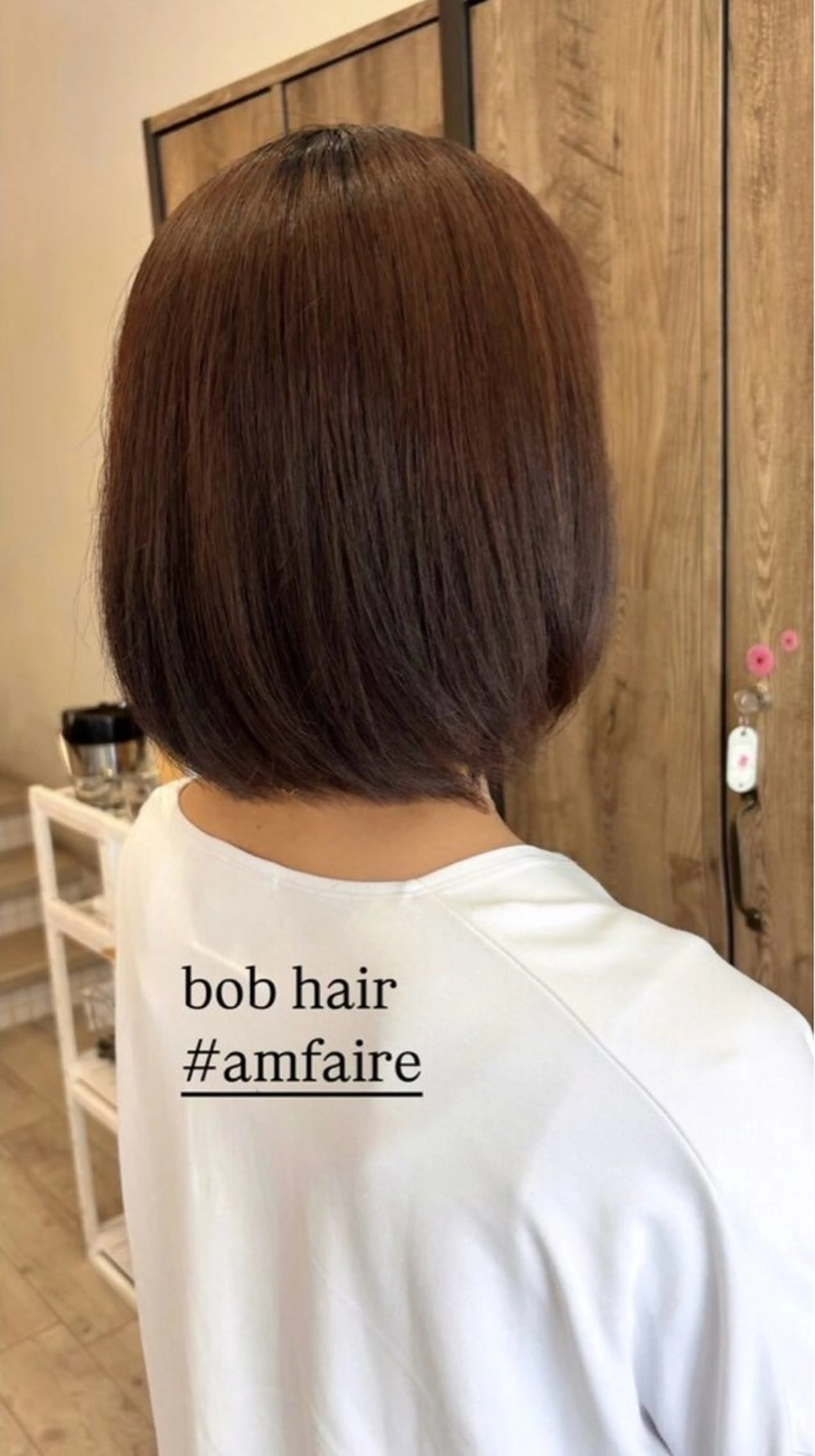 ミディアム 縮毛矯正 トリートメント shimizu .のヘアスタイル