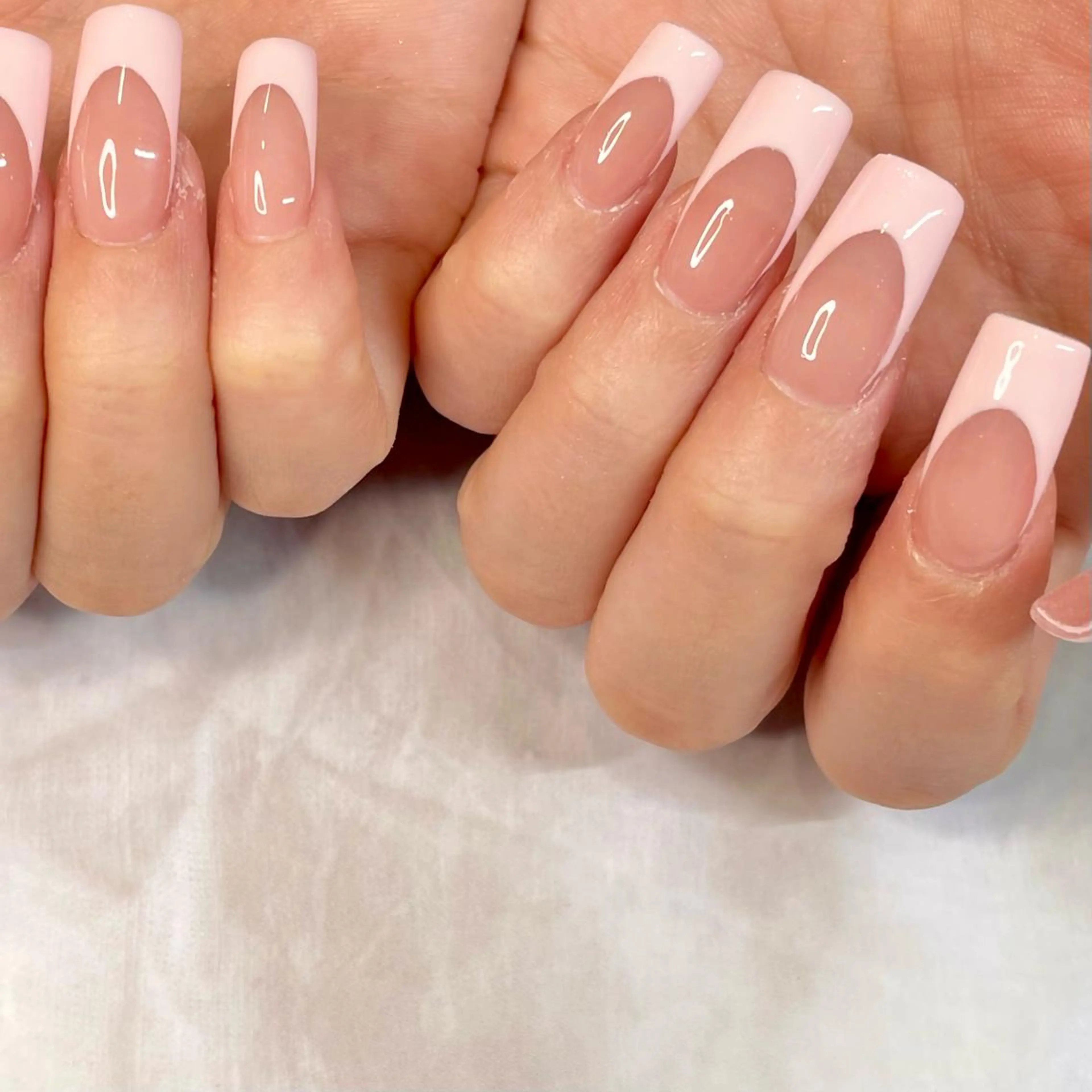 ロング ネイル フレンチネイル Reflection marikoのネイルデザイン