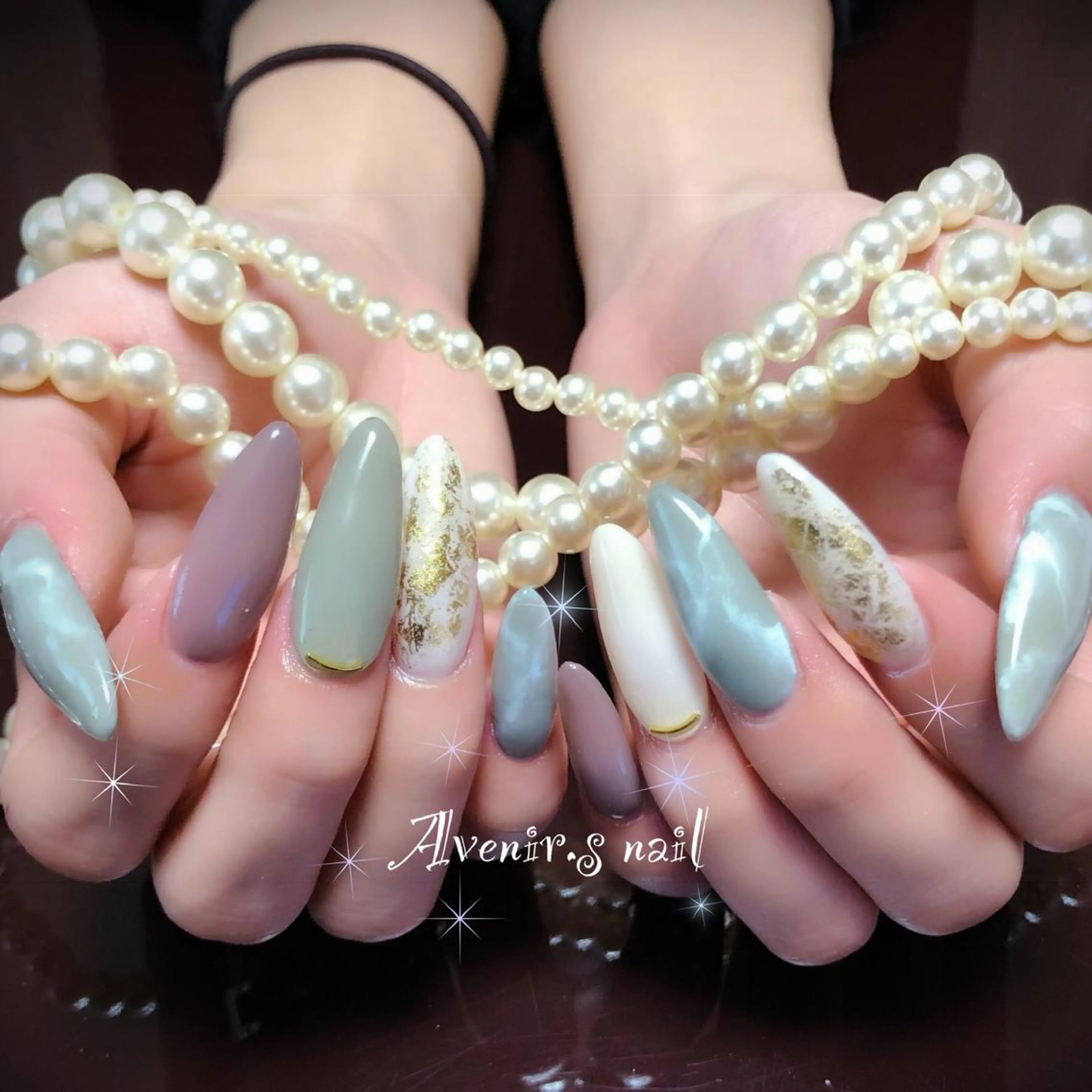 ネイル ロングネイル Home Salon Avenir.のネイルデザイン