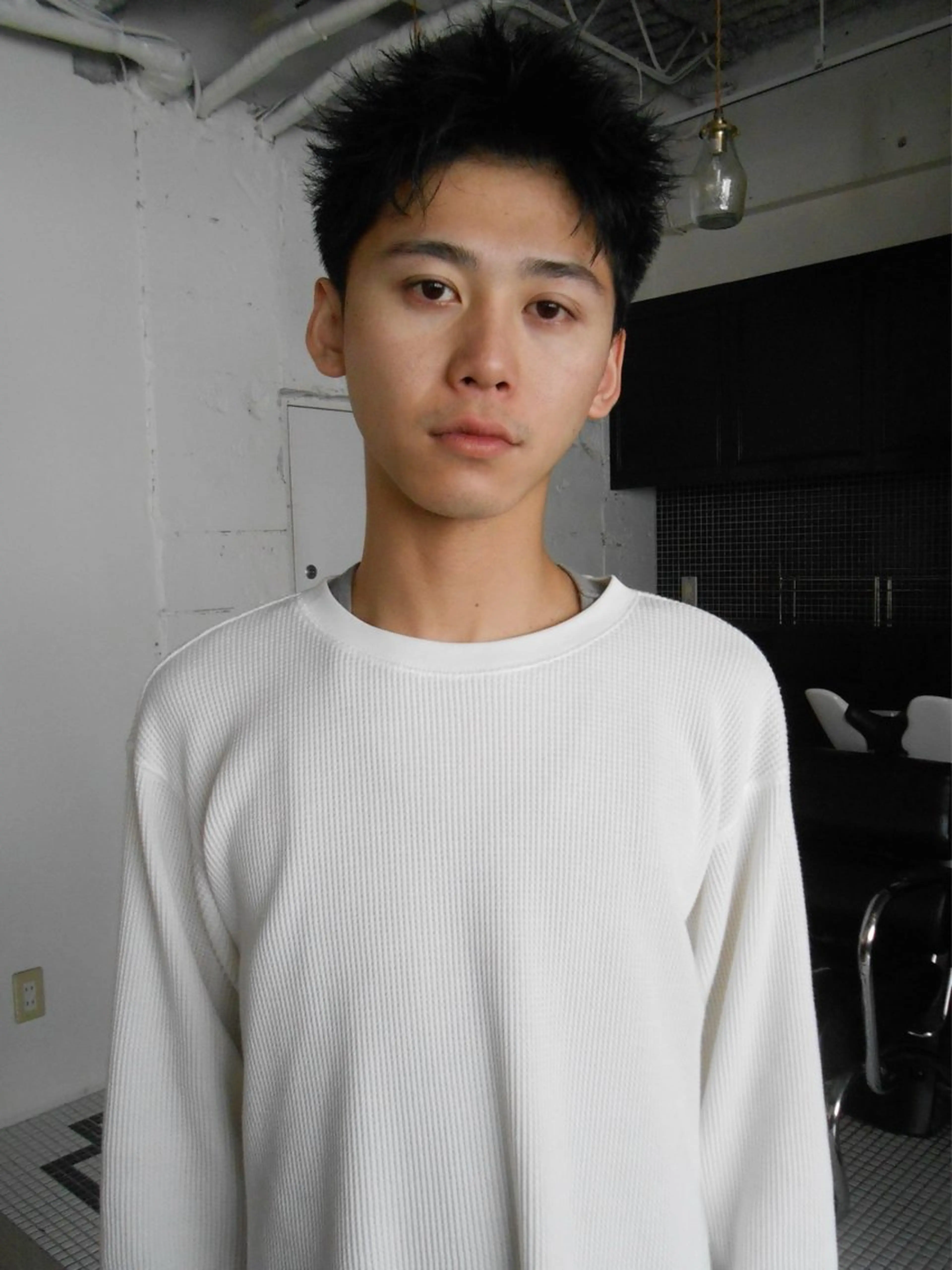 ショート メンズ カット トリートメント グランジヘア 無造作ヘアHYUGAのヘアスタイル