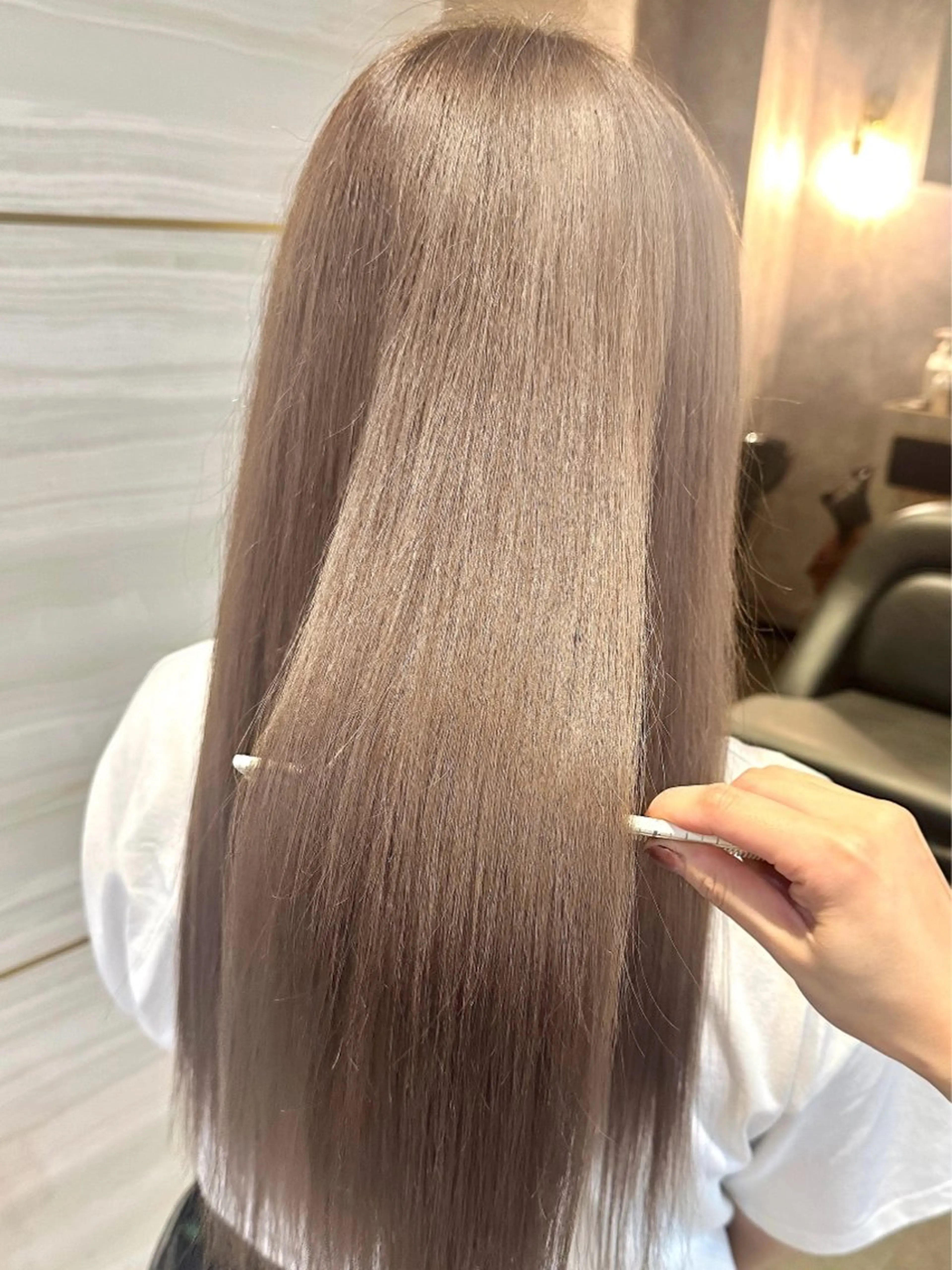 セミロング カラー パーマ ヘアアレンジ メンズ カット ヘアカラー トリートメント elubylovis 🌼YUI🌿のヘアスタイル