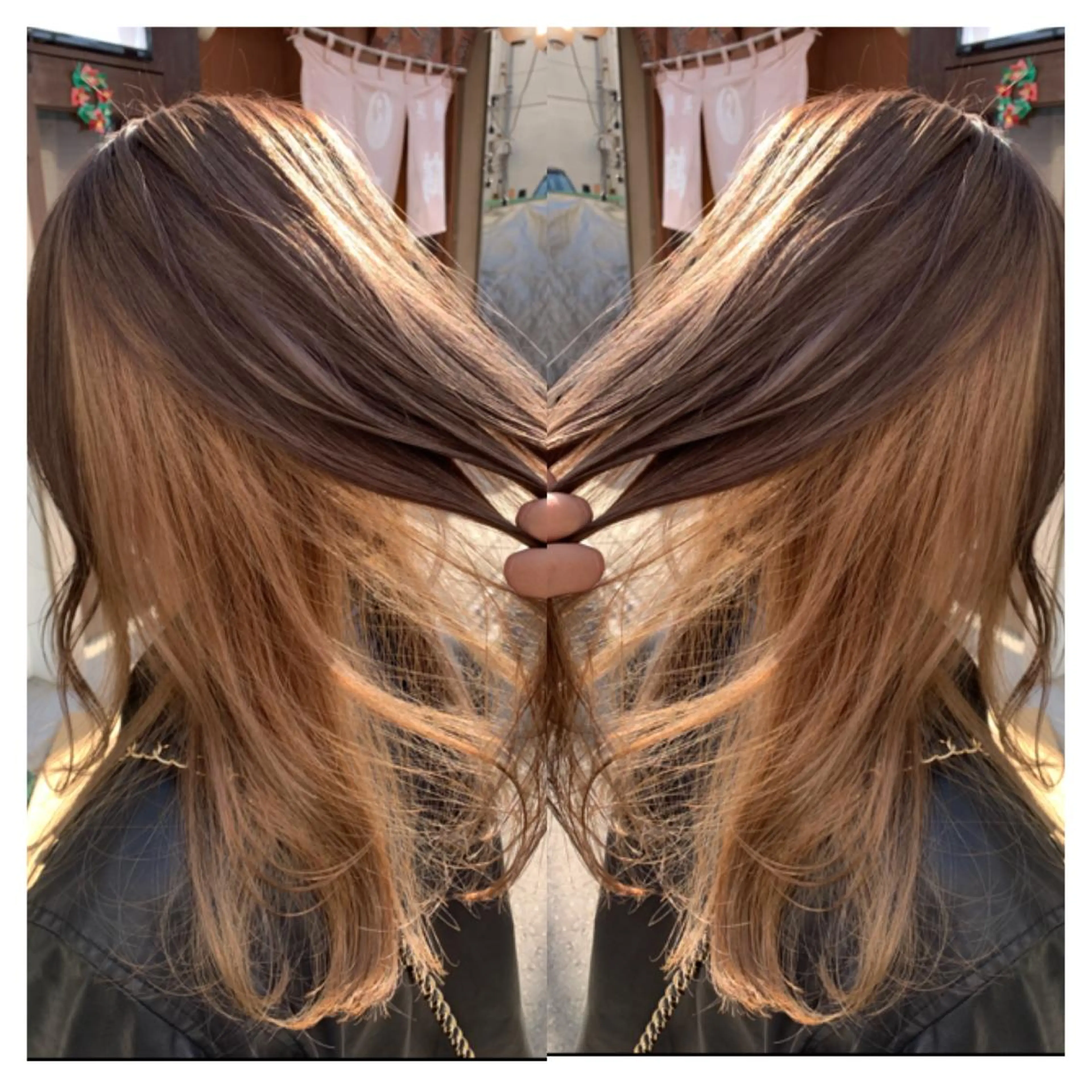 ロング カラー カット ヘアカラー トリートメント 村山 茉衣のヘアスタイル