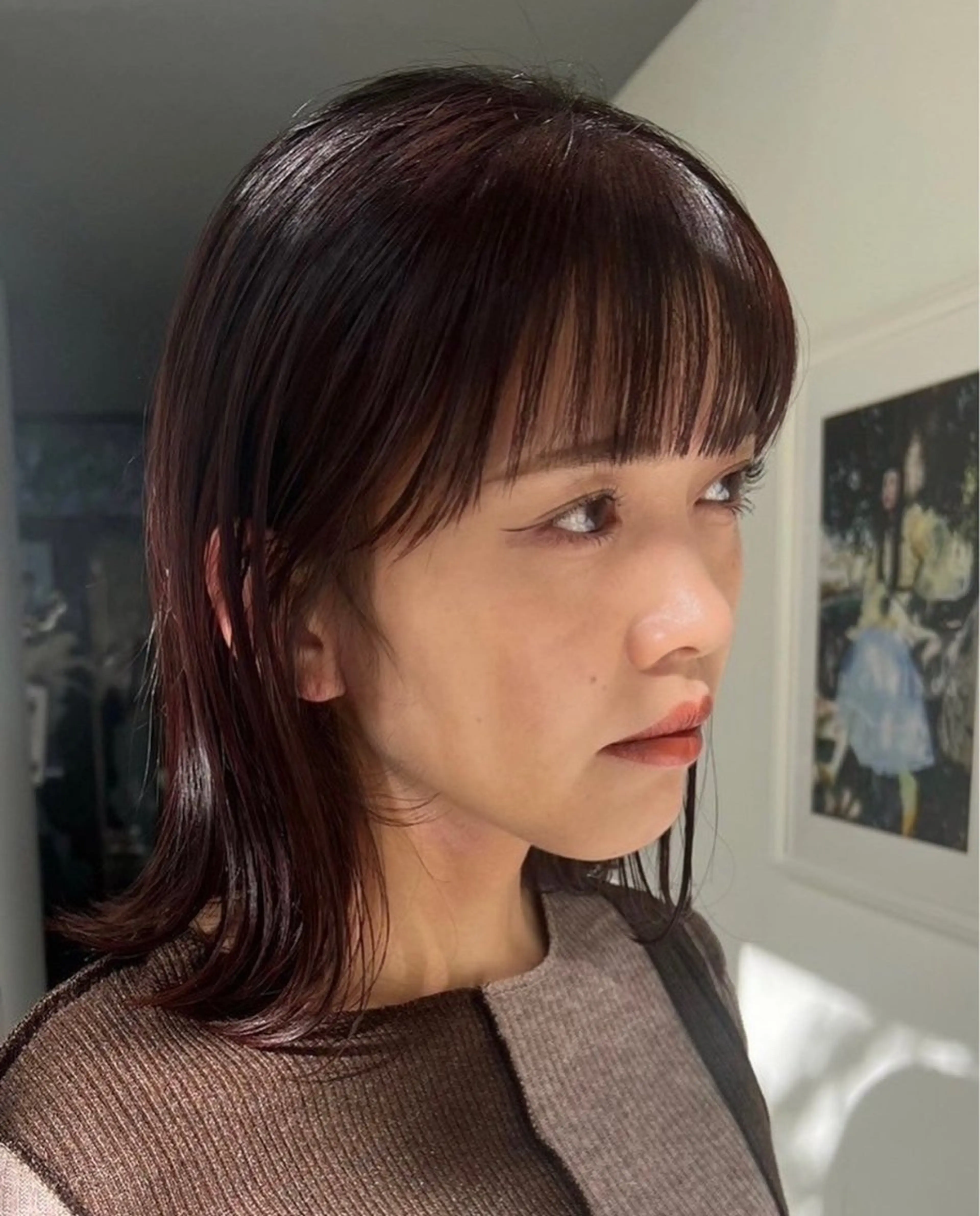 ミディアム カラー ブリーチモデル募集 古内柊のヘアスタイル