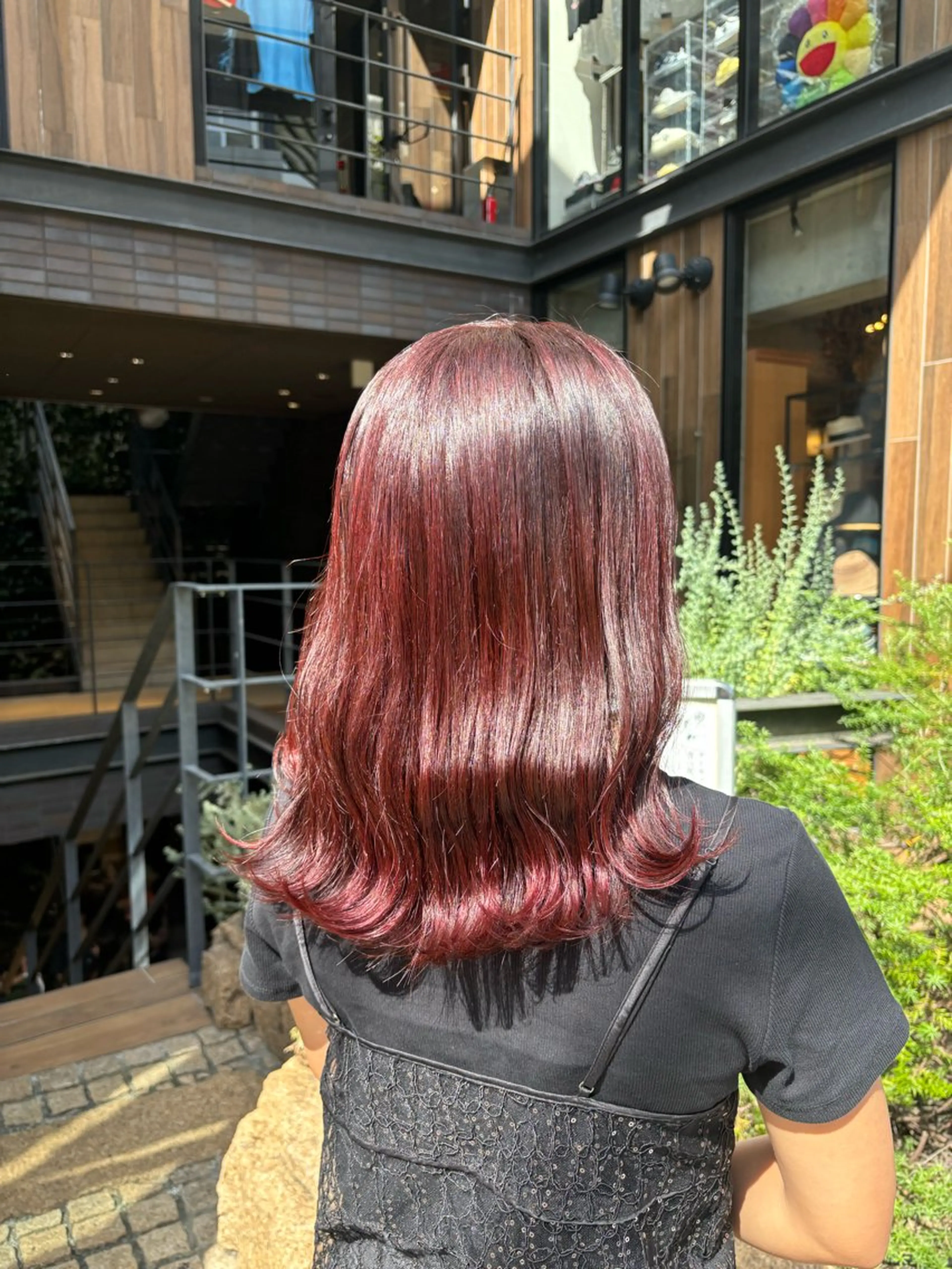 ロング カラー ブリーチ ブラウンカラー ブリーチなしカラー ピンクカラー ピンクブラウン カット ヘアカラー 縮毛矯正 トリートメント 巻ける縮毛矯正🌸 勝倉　麗のヘアスタイル