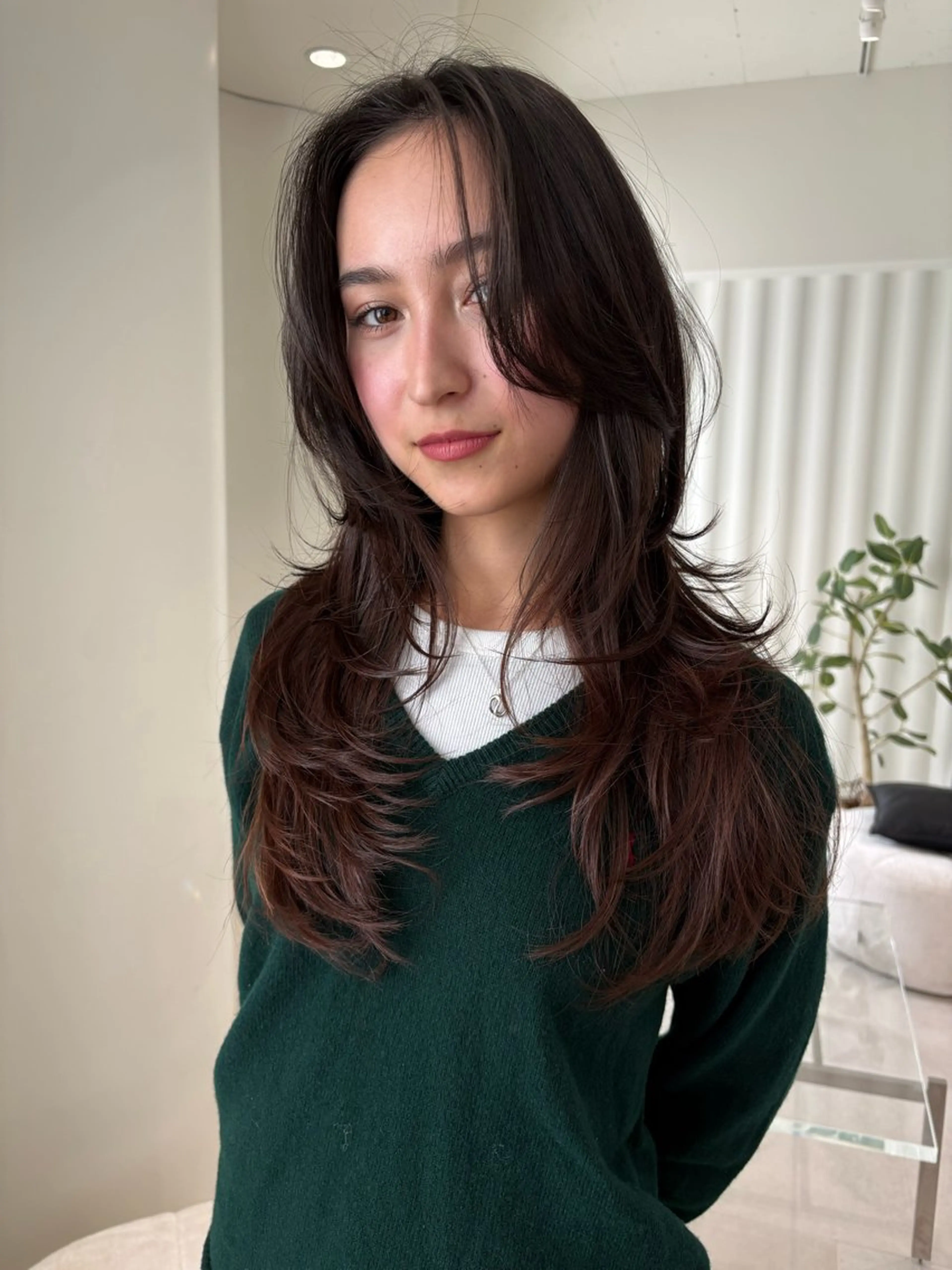 ロング カラー レイヤーカット カット 海外レイヤー /NAGISAのヘアスタイル