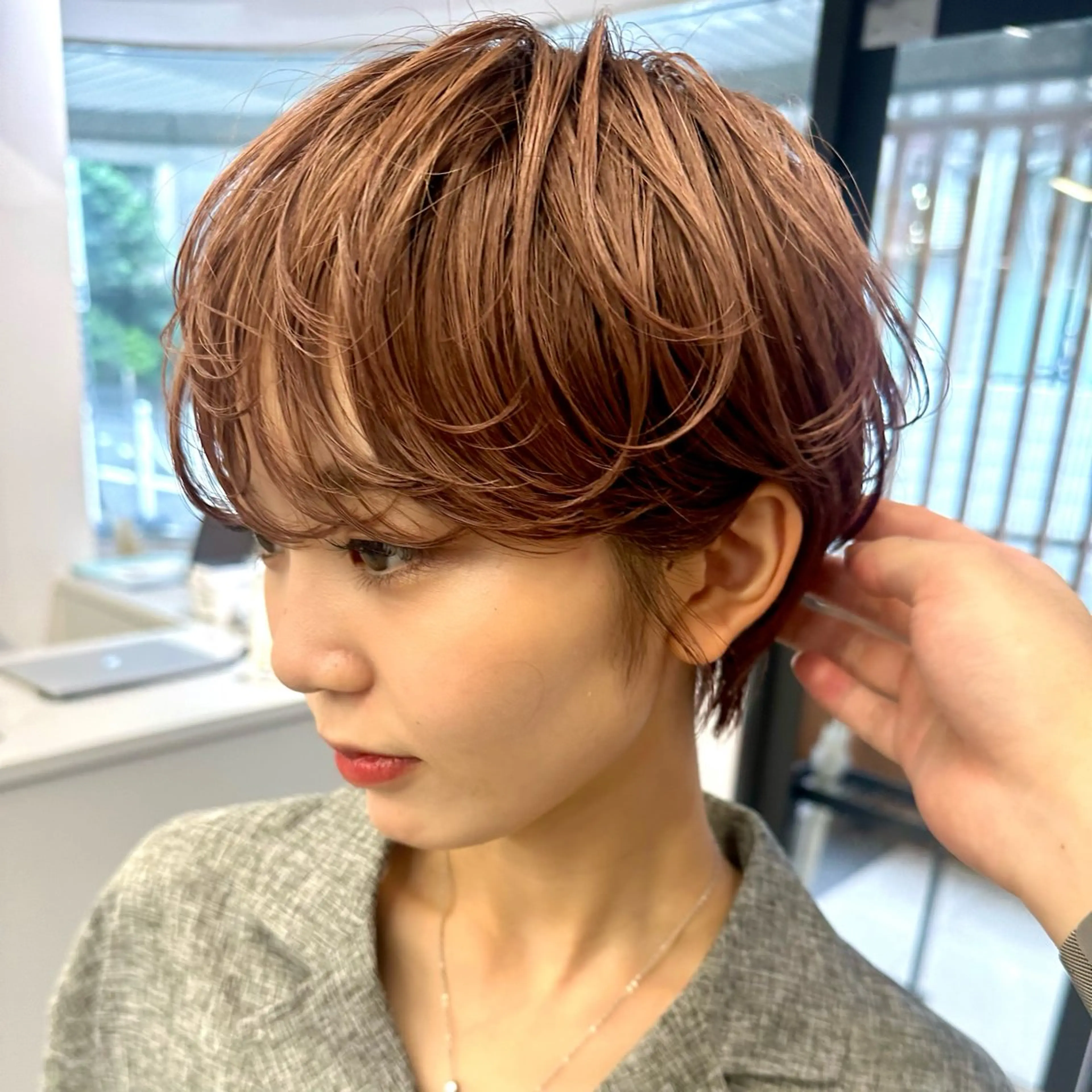 ショート カット ヘアカラー 骨格診断で絶対可愛い ✨丸みショート✨凌弥のヘアスタイル