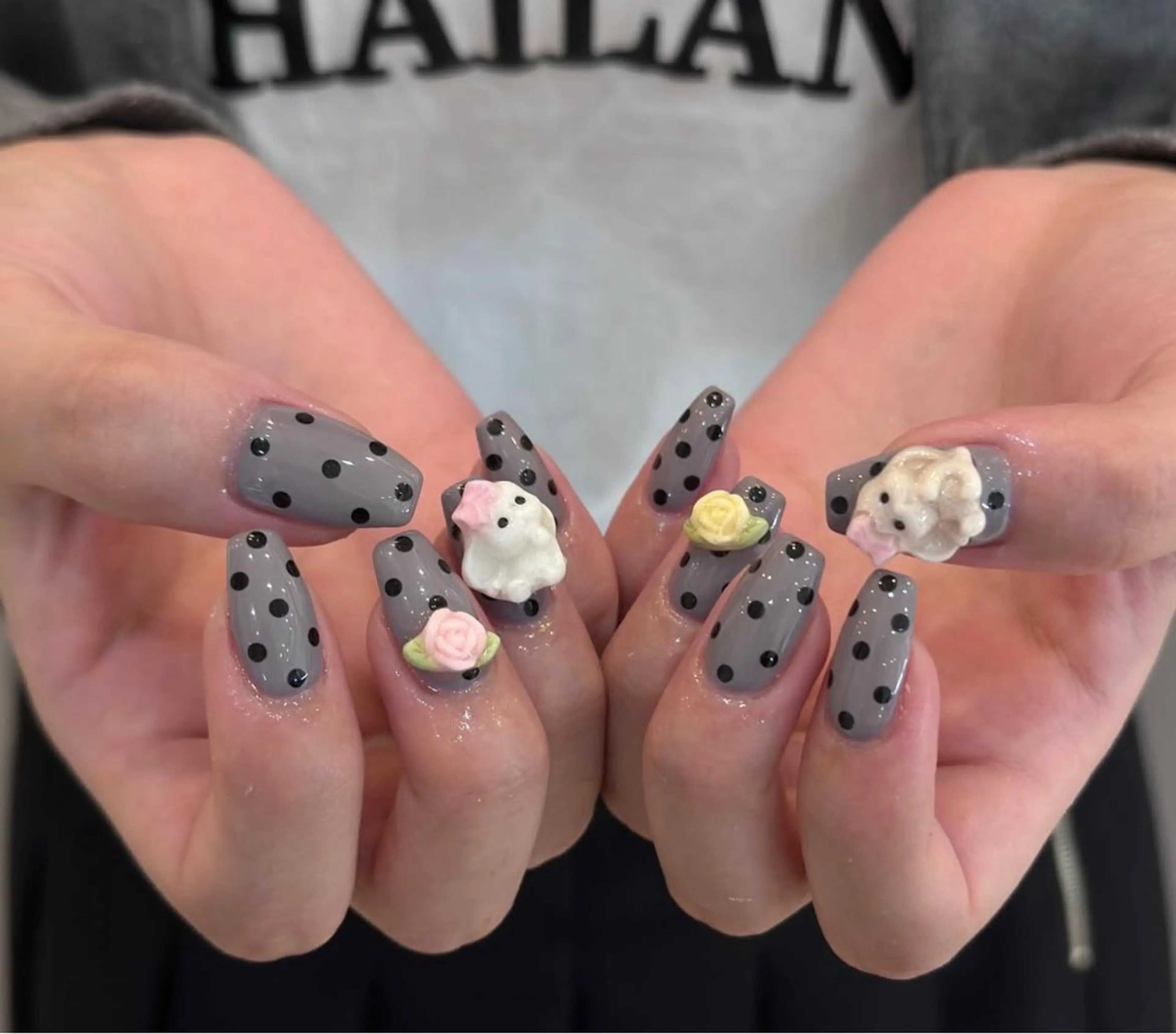 個性派👽❤ y2k、グランジ、ニュアンス ネイル 🍓の写真