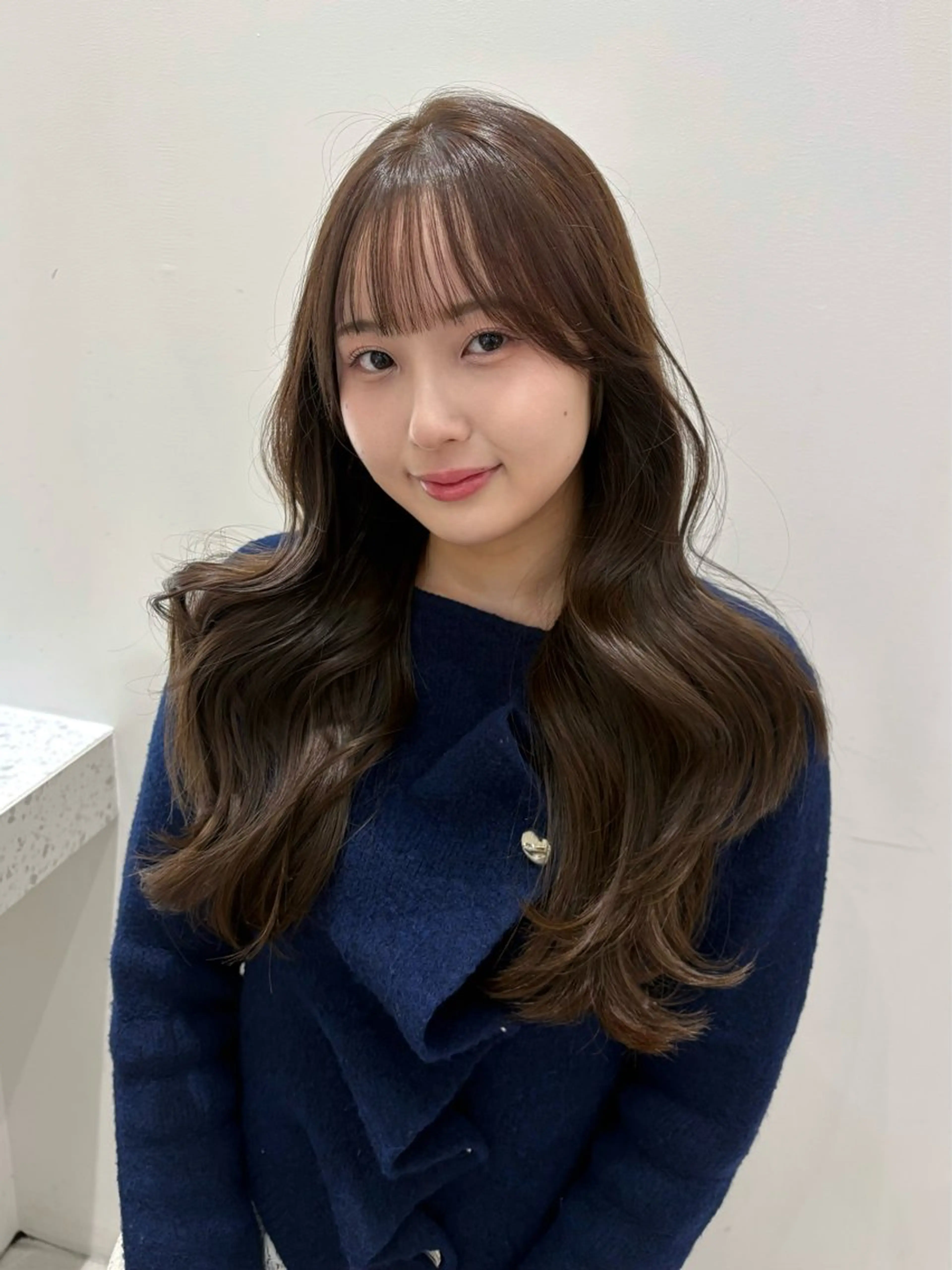 ロング ロングレイヤー 顔周りカット レイヤーカット ロング ヘアカラー トリートメント 顔周り/レイヤー カット🎀ヒラバルのヘアスタイル