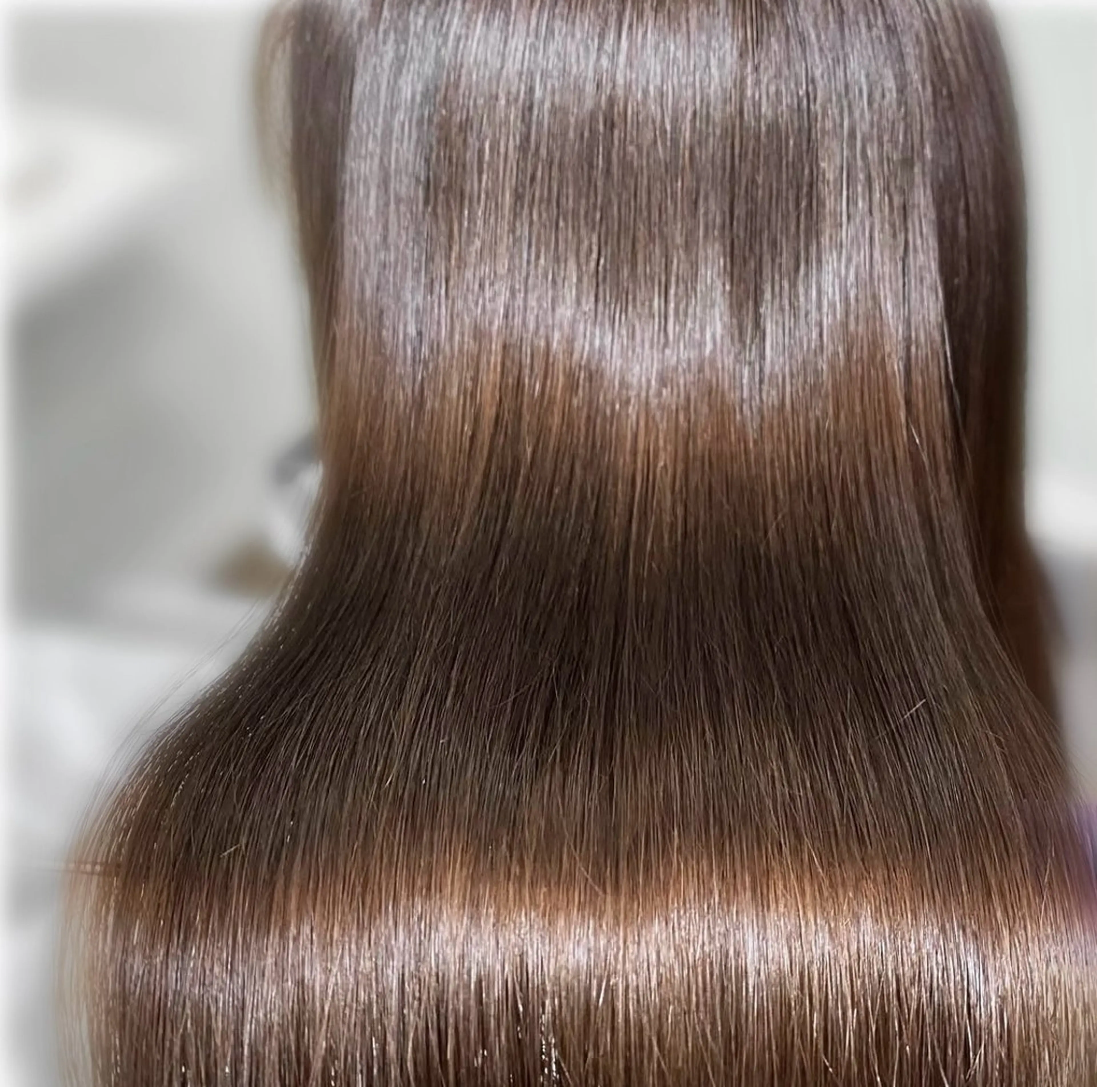 セミロング 縮毛矯正 トリートメント nu所属・nu ✧︎*。のヘアスタイル