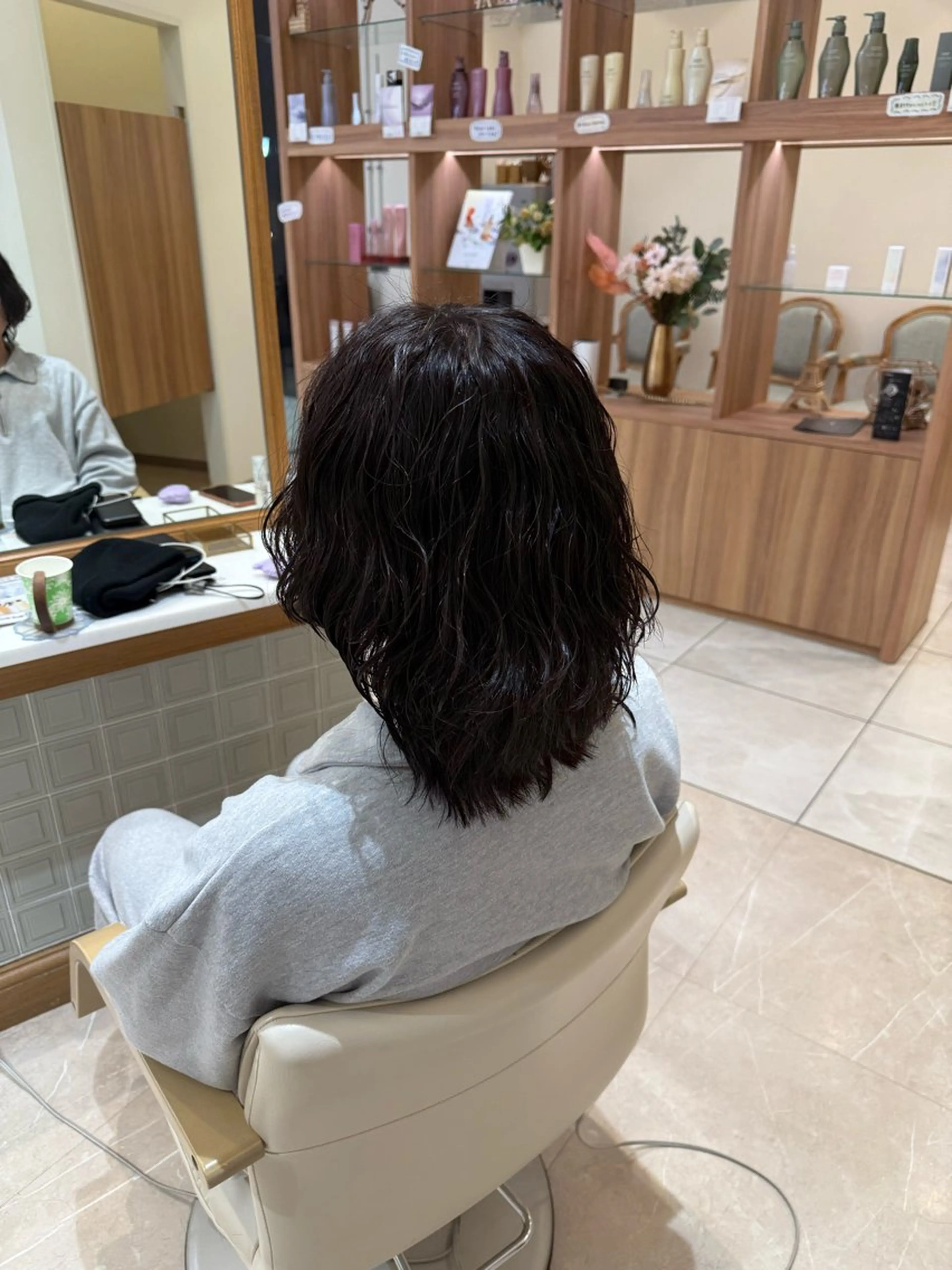 ミディアム パーマ メンズ 大久保 琳冬のヘアスタイル