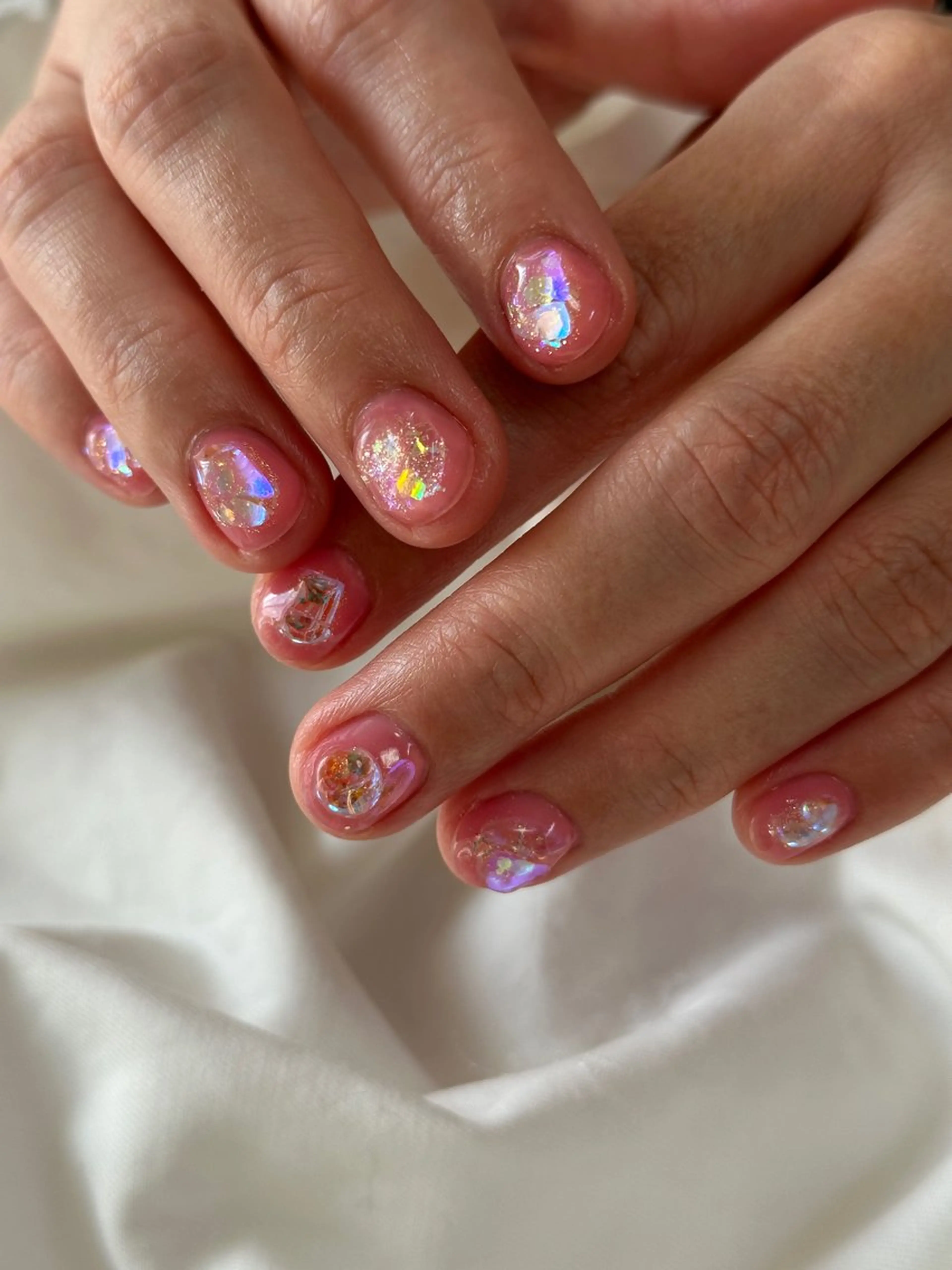 ネイル クリアネイル ストーンネイル Threee所属・Threee. Misakiのネイルデザイン