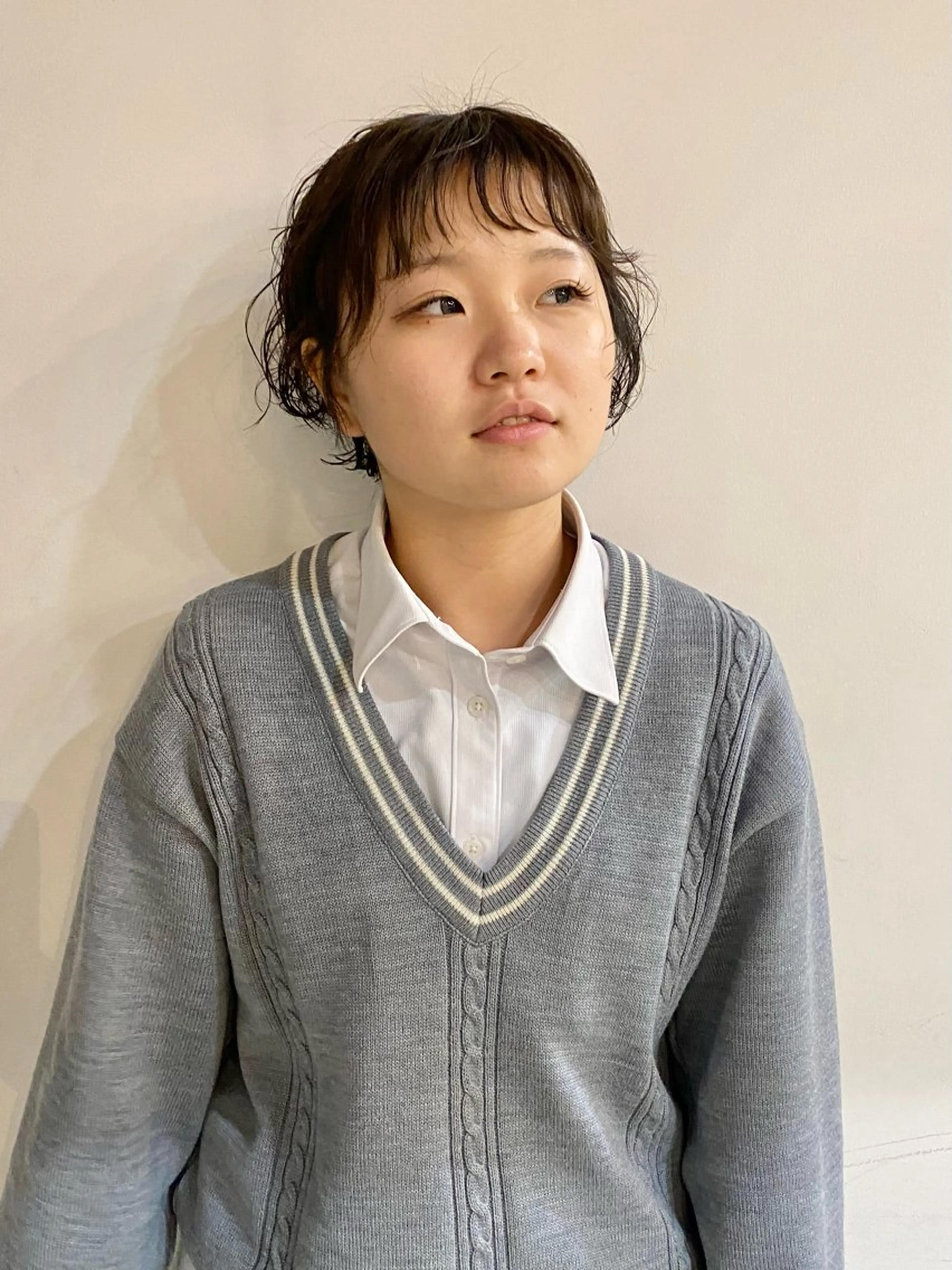 ショート パーマ 小日向 沙織のヘアスタイル