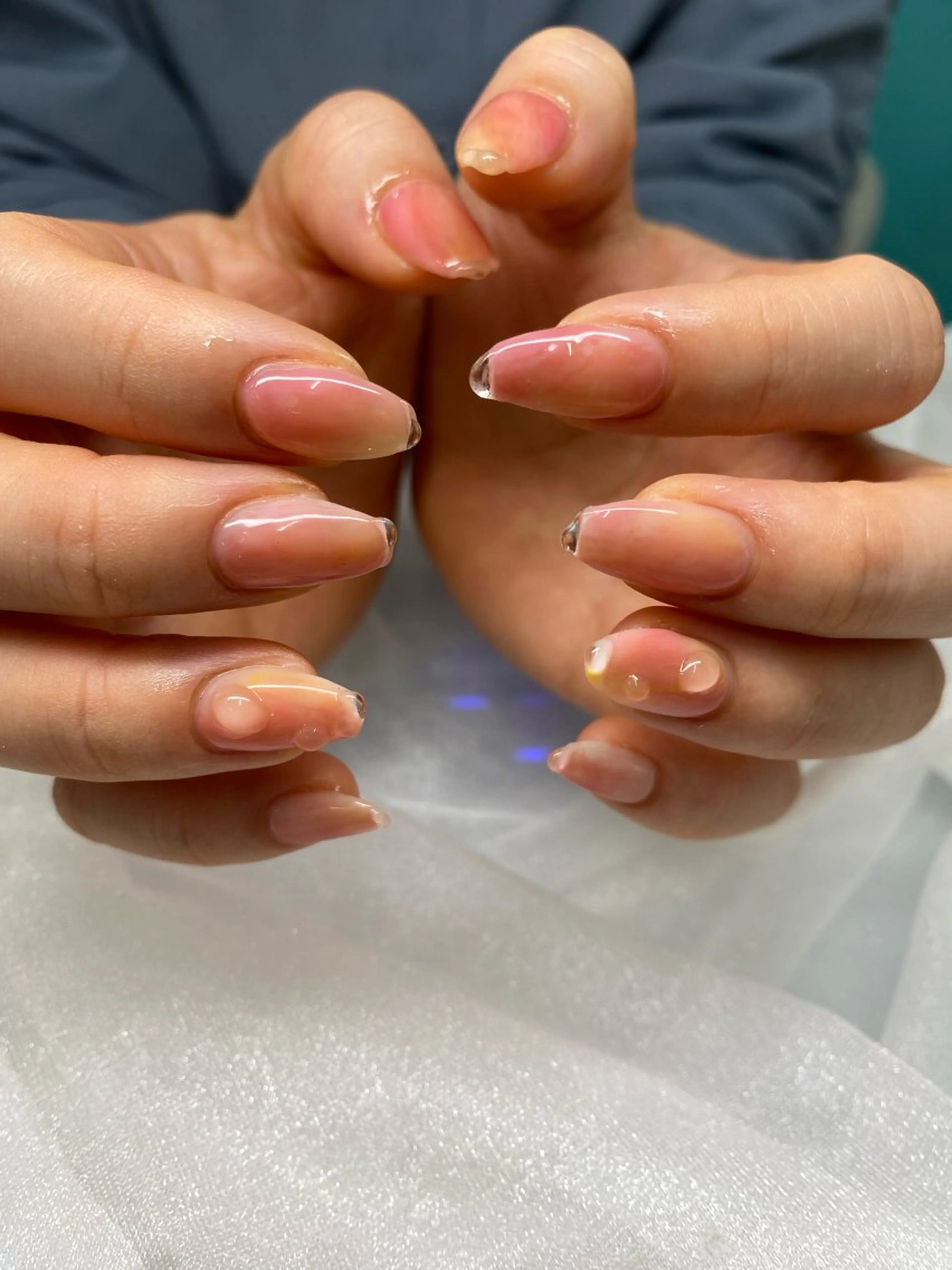 🫧持ち込みニュアンスアート🫧オフ有🫧150分　色変更有りの写真