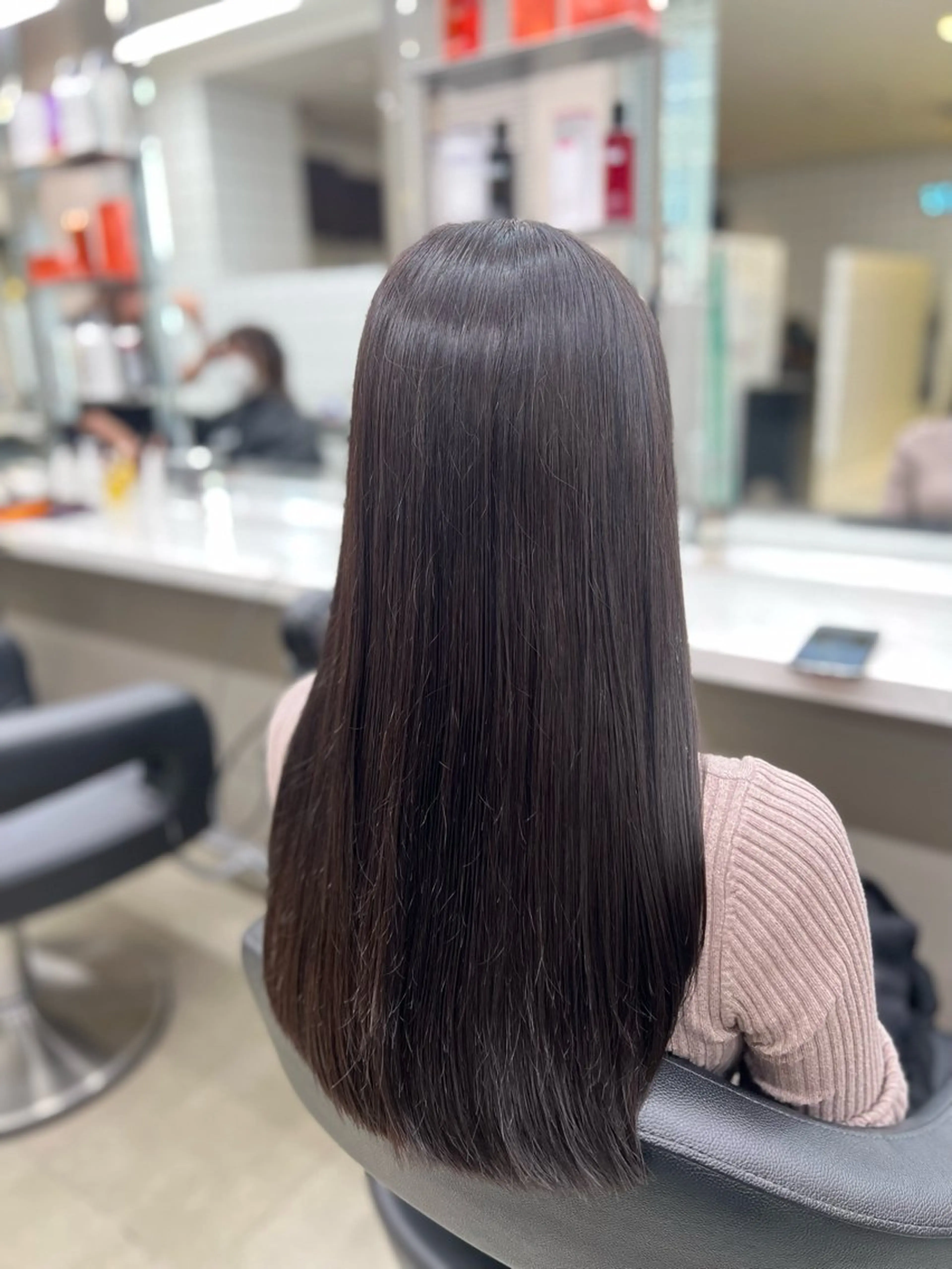 ロング カラー ヘアカラー トリートメント 韓国レイヤーカット /REIのヘアスタイル