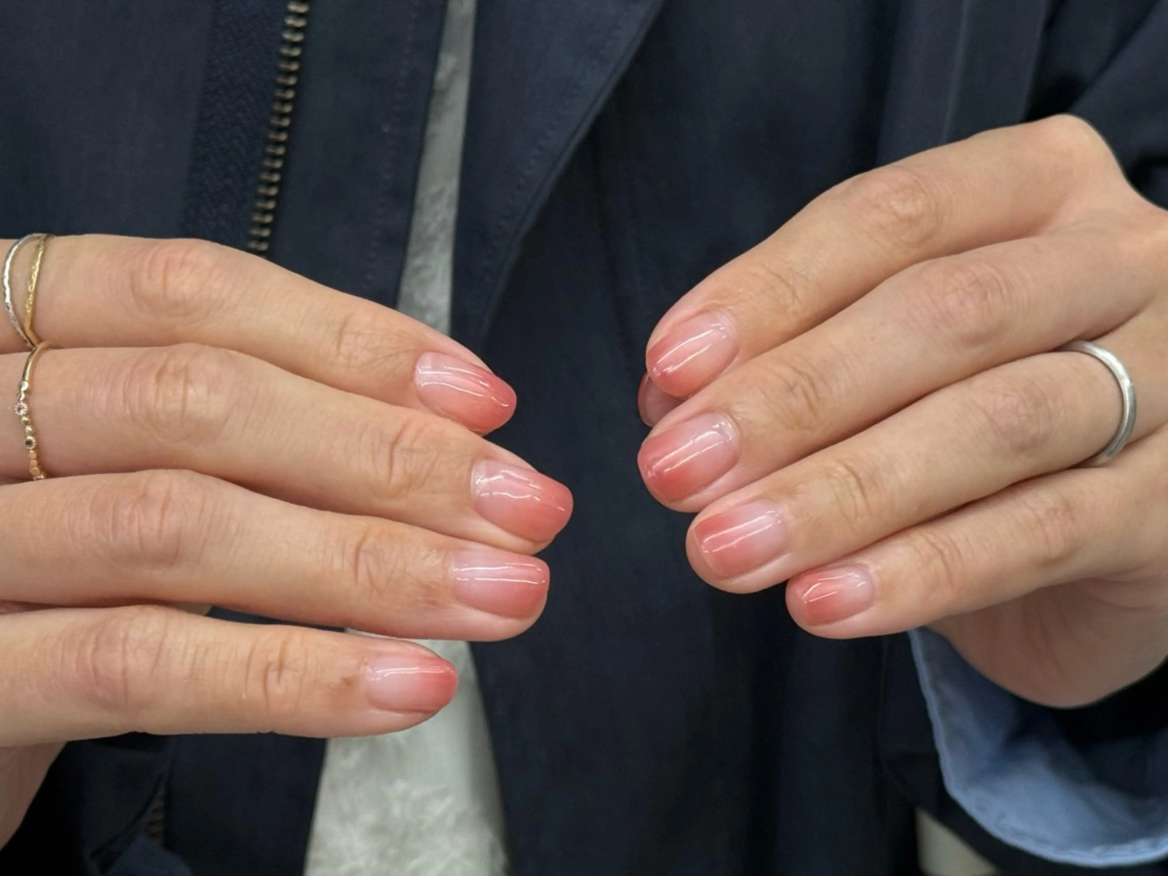 ネイル ジェルネイル グラデーション ワンカラーネイル ピンク ショートネイル calla NAIL南森町店所属・calla/南森町/ パラジェルのネイルデザイン