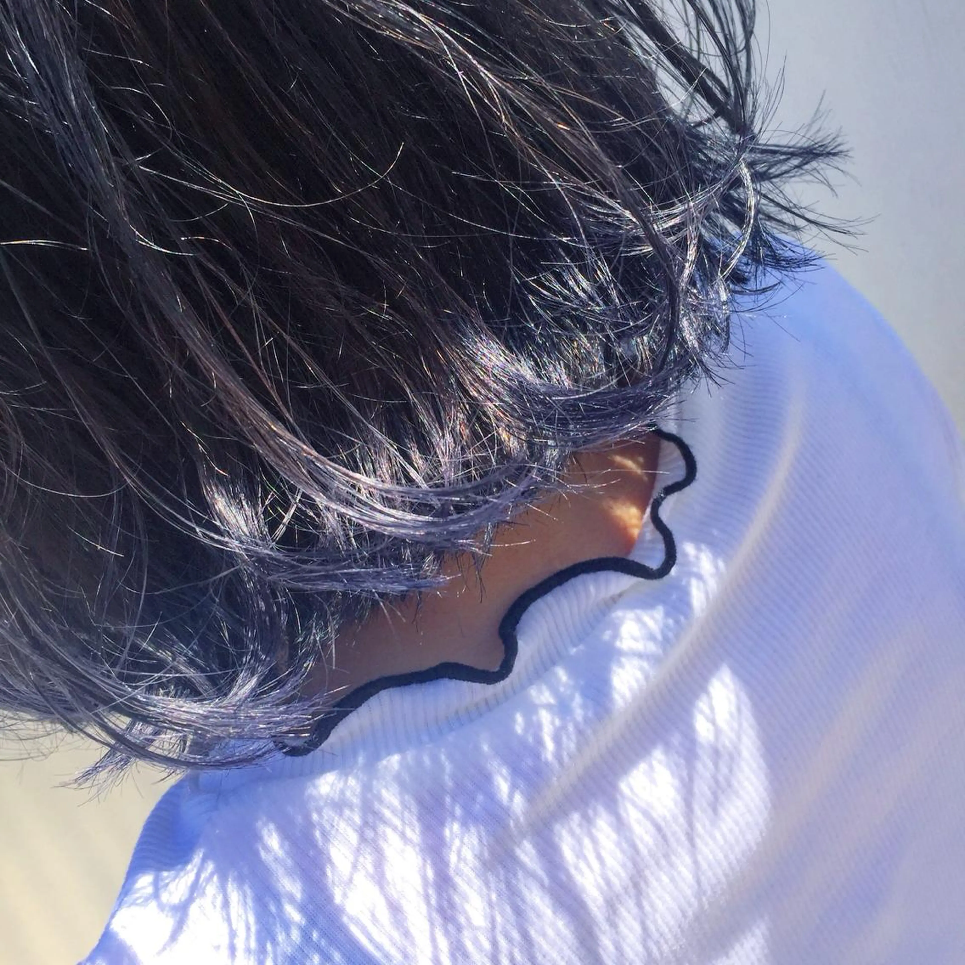 ショート カラー 切りっぱなしボブ ブリーチ ブルーカラー ボブ カット ヘアカラー トリートメント ニシオカ タクヤのヘアスタイル