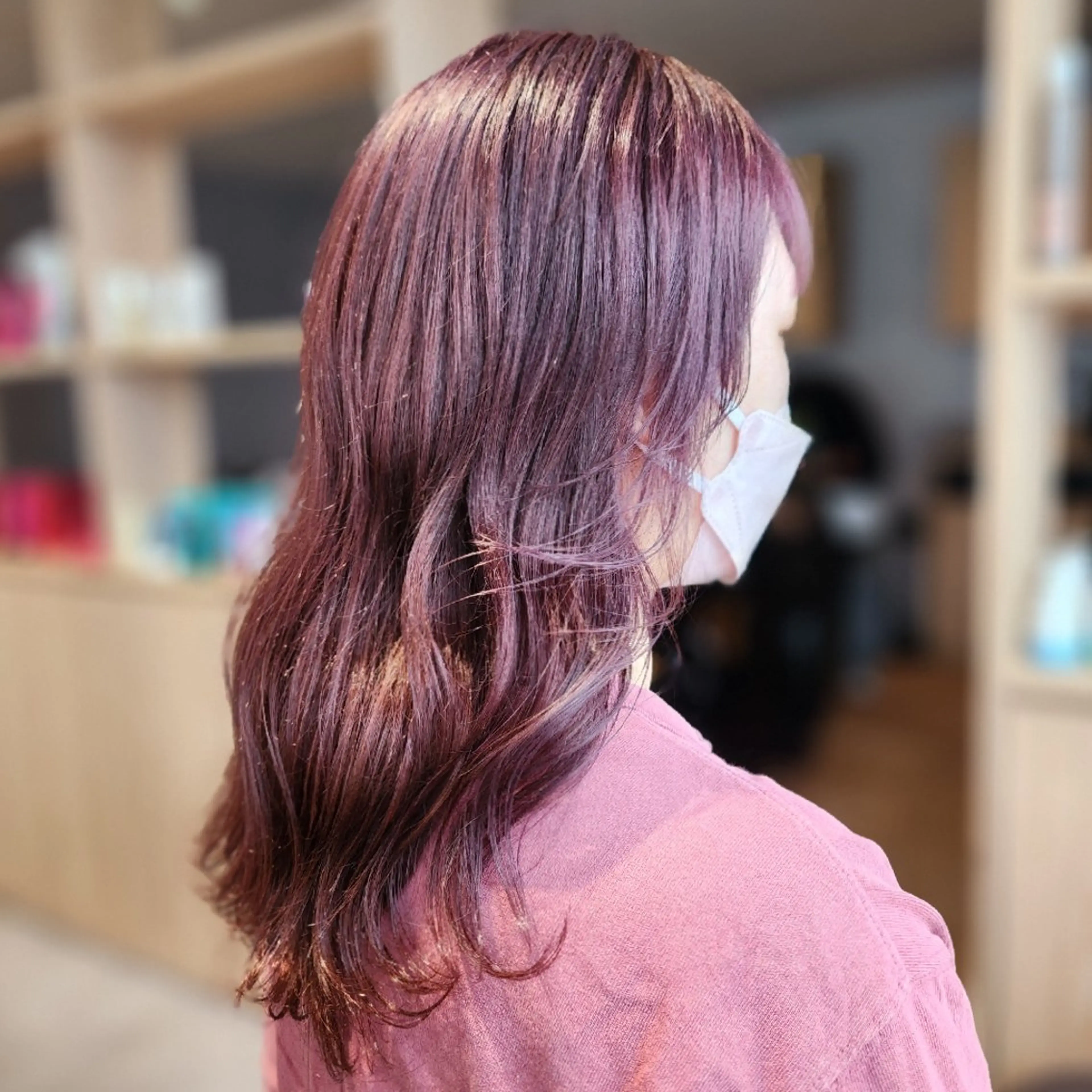 セミロング カラー ピンクカラー パープルカラー O.hair designers所属・シールエクステ🎀 ホシノ🕒ユウカのヘアスタイル
