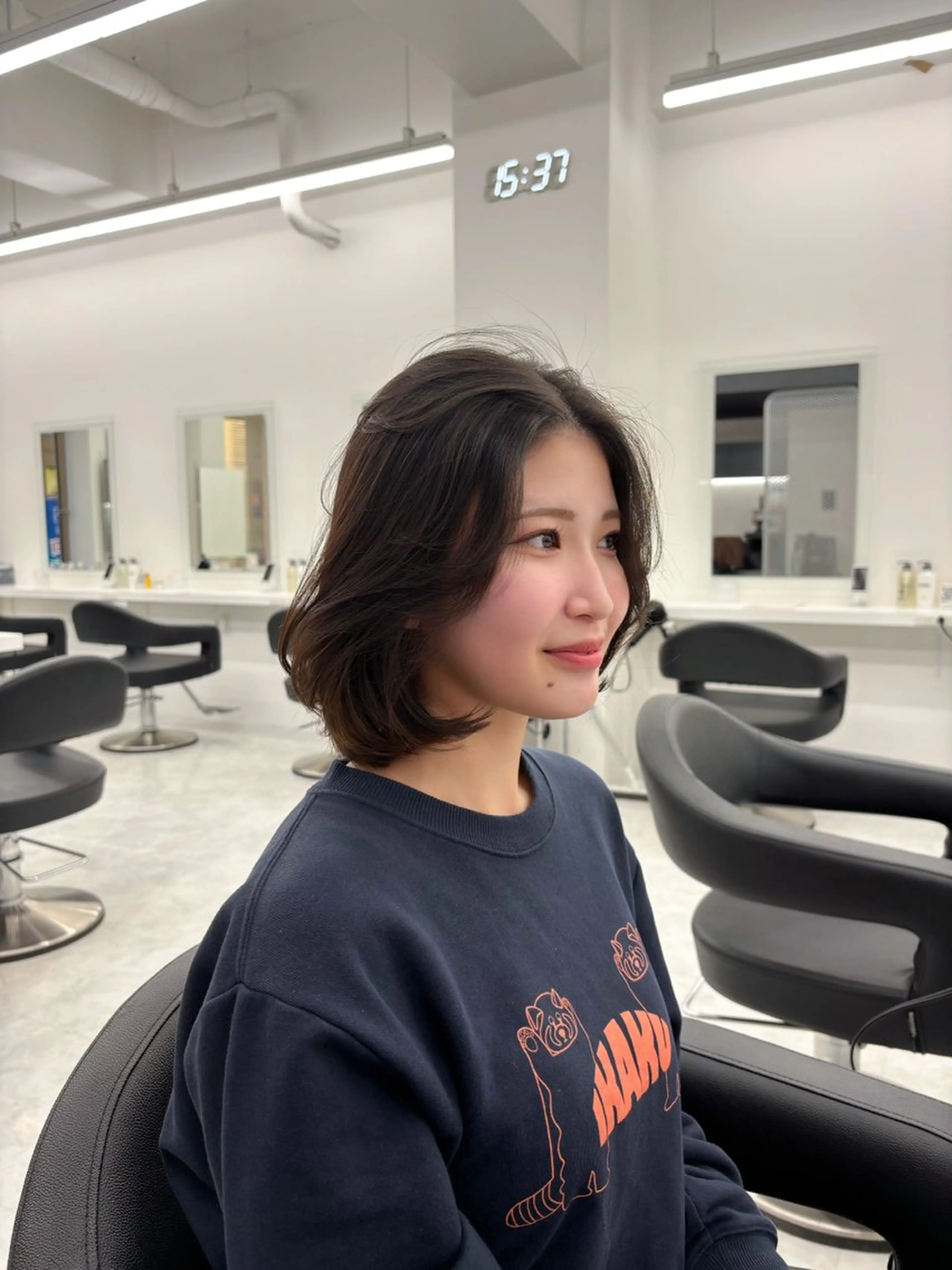 ミディアム カット 表参道ハッシュカット レイヤー/リノンのヘアスタイル