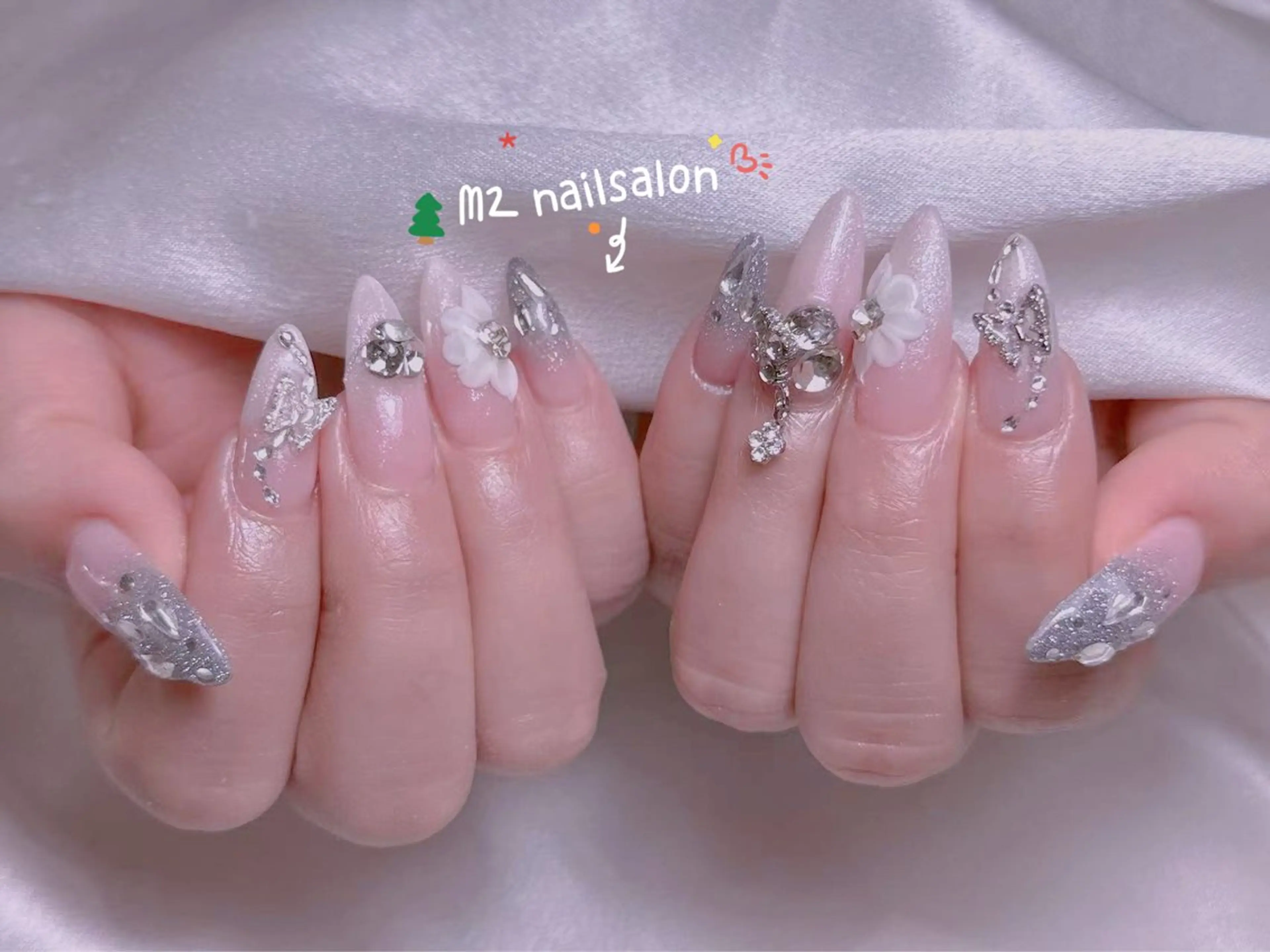 ネイル ハンドネイル 長さだし専門店 M2 rikaのネイルデザイン
