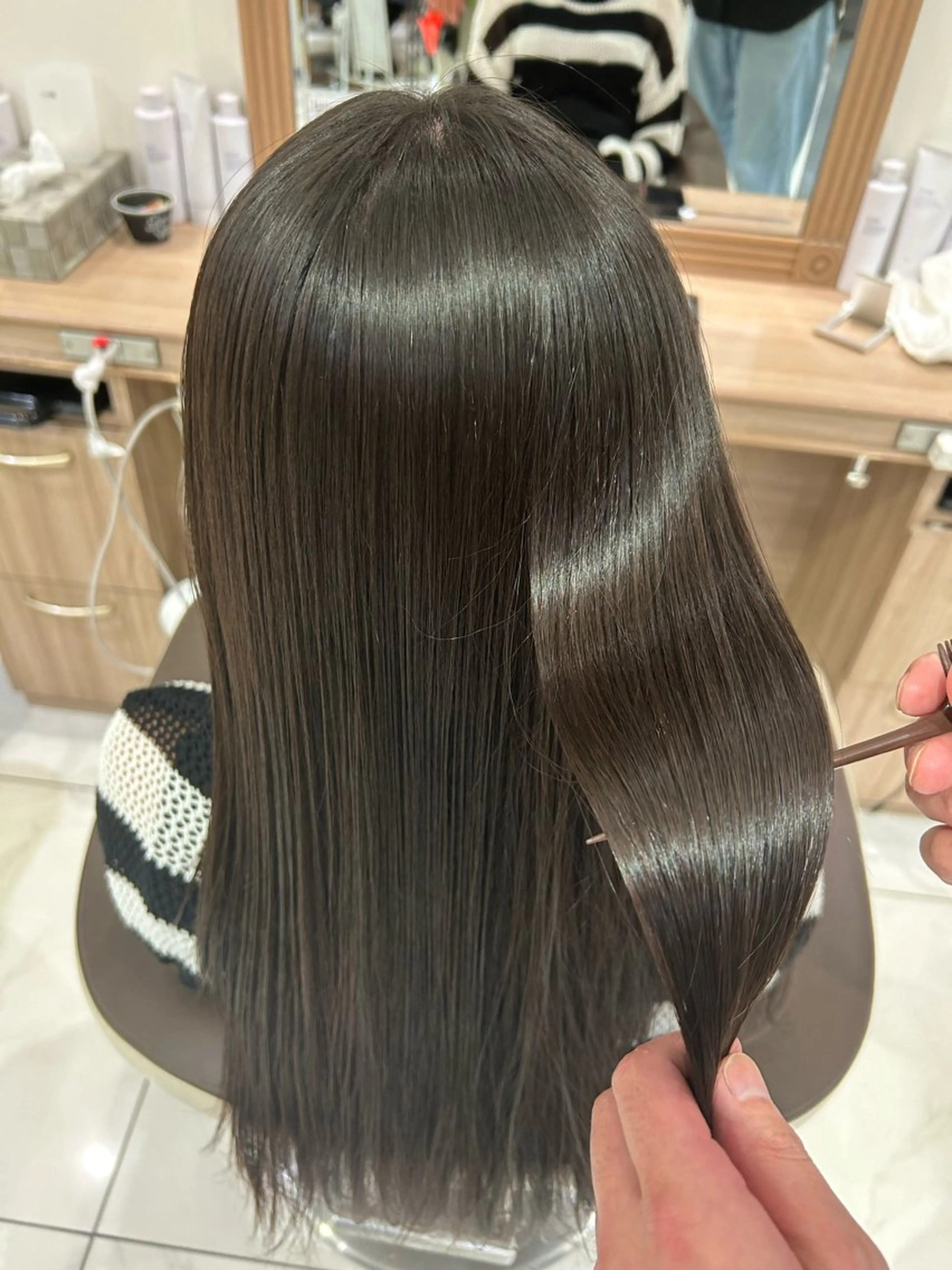 [新規限定]💎髪質改善コース💎地毛風ストレート+シャンプー+プレトリートメント付👑の写真