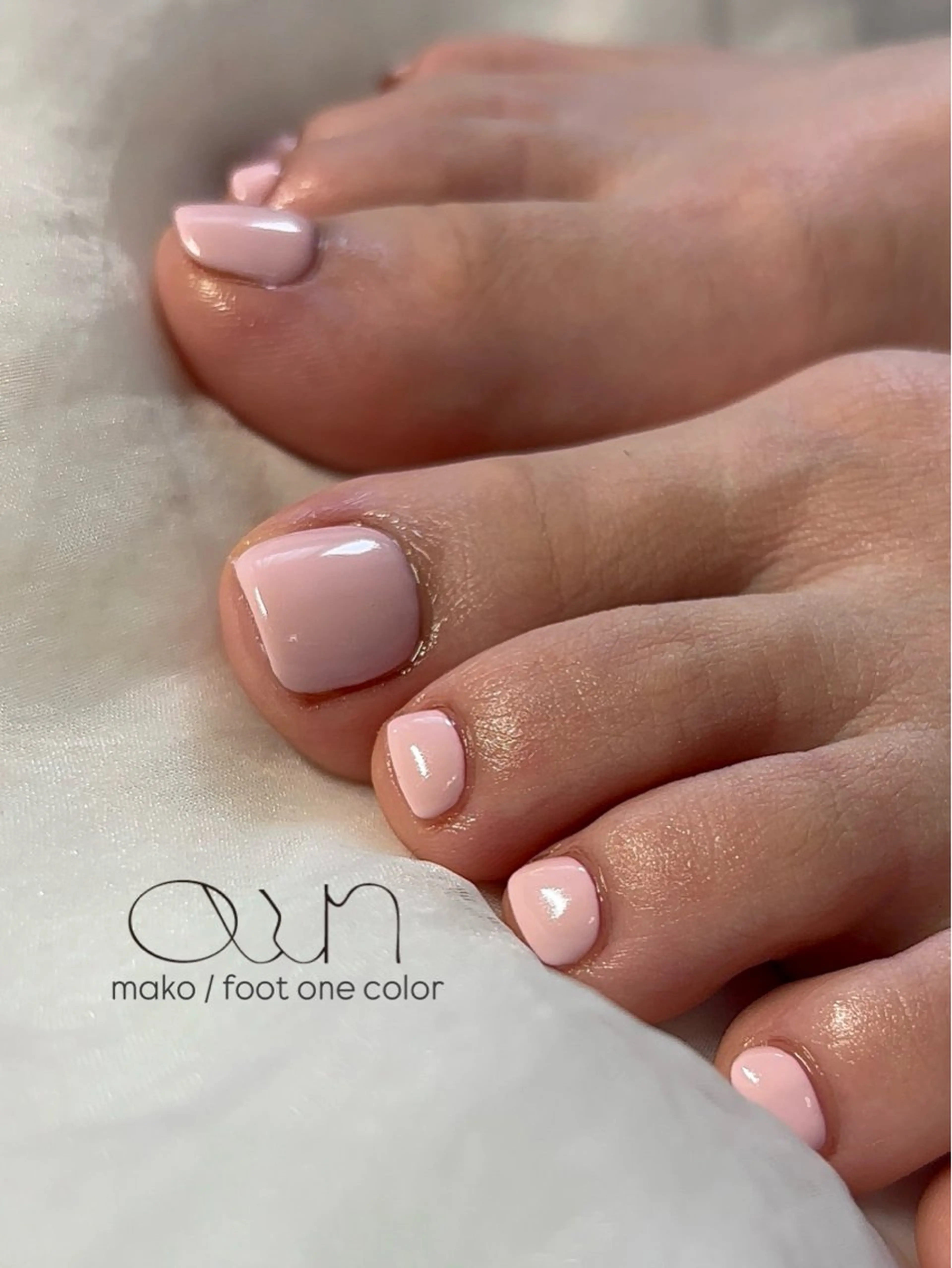 【foot】ワンカラー(オフ無/120分)🐾100色以上のカラーチャートの中からお好みの色をお選びいただけます🌿の写真
