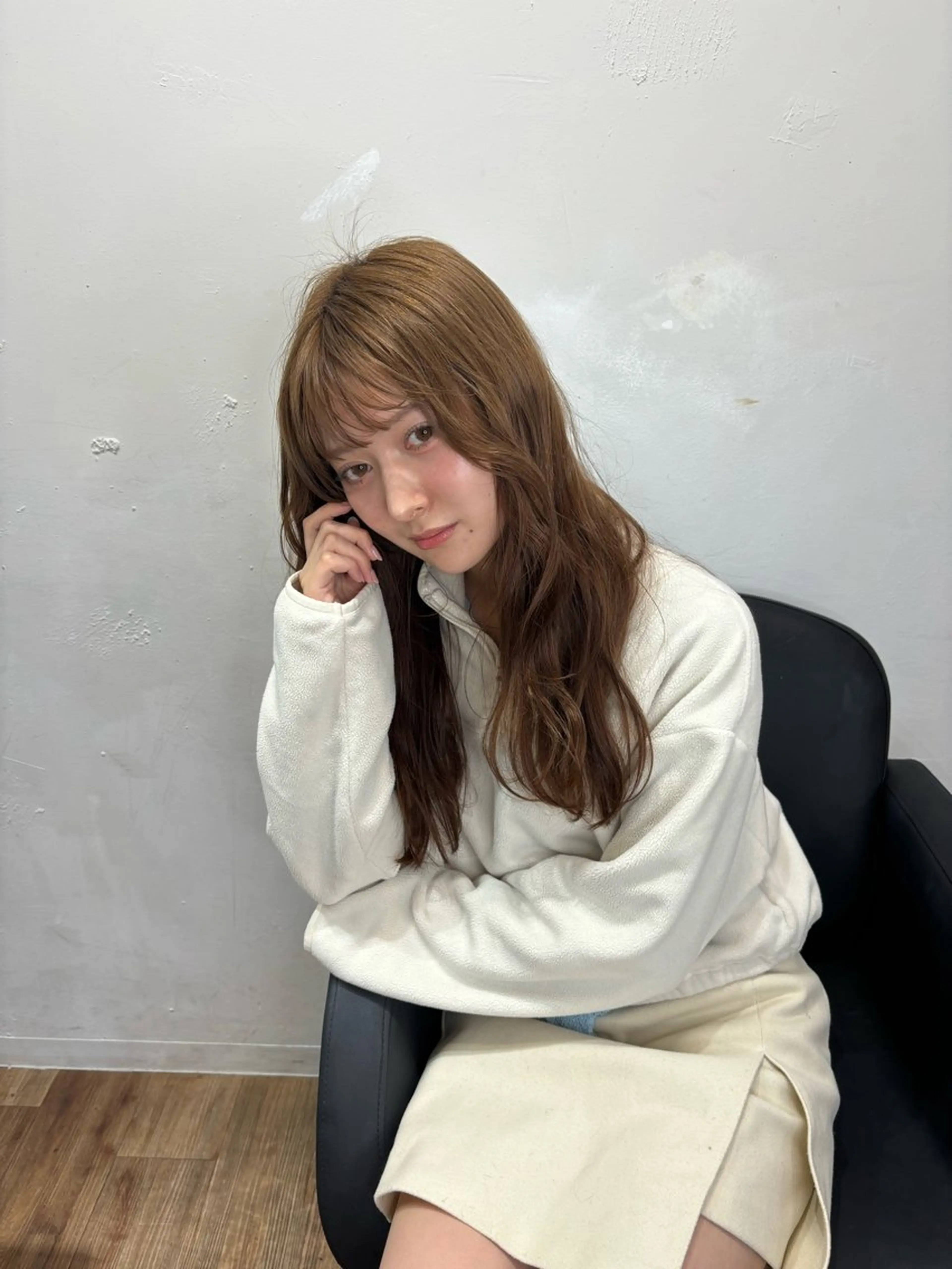 ロング レイヤーカット ミディアム・ボブ ✿優李のヘアスタイル