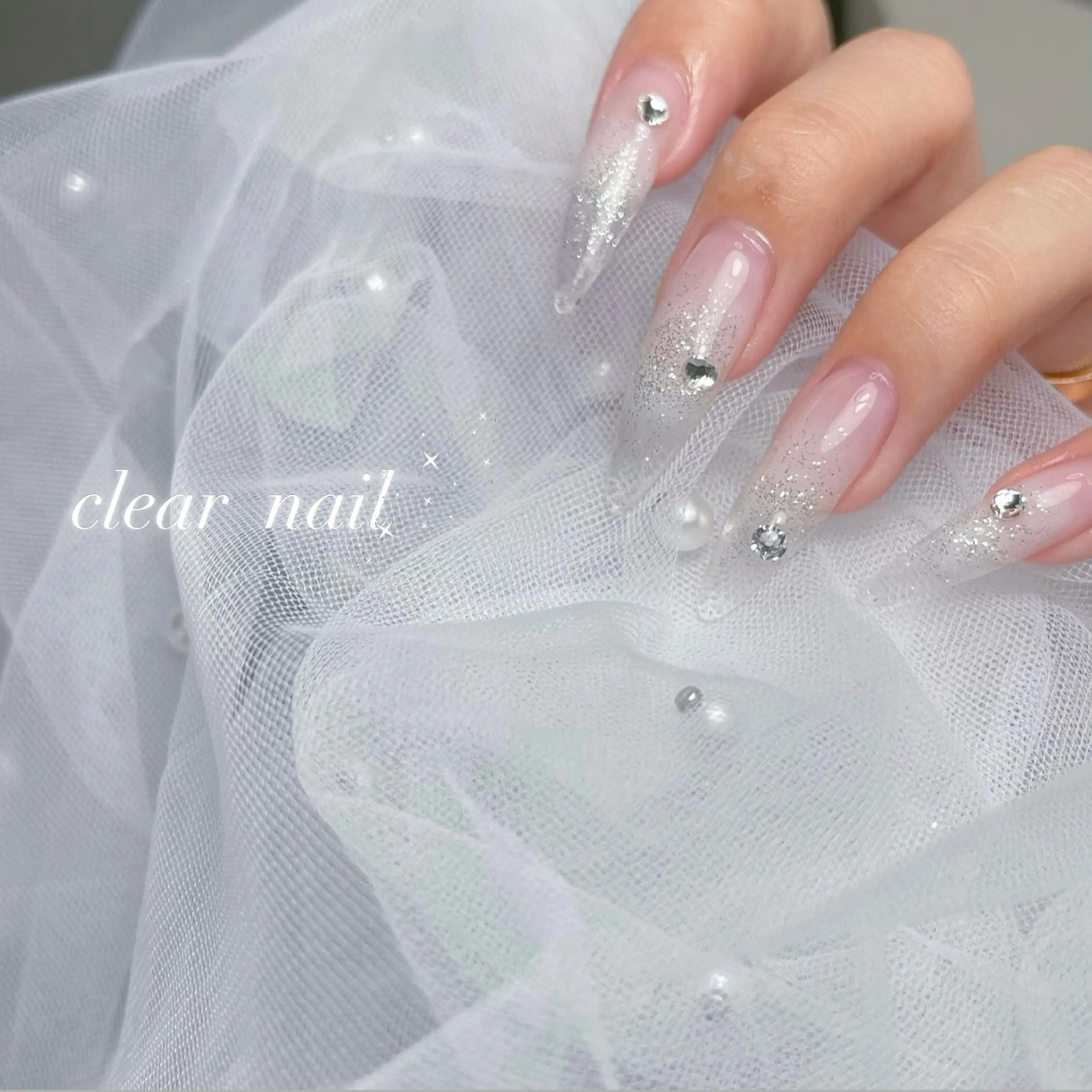 ネイル アートネイル 長さ出し ジェルネイル 韓国ネイル 持ち込み ハンドネイル RE SALONのネイルデザイン