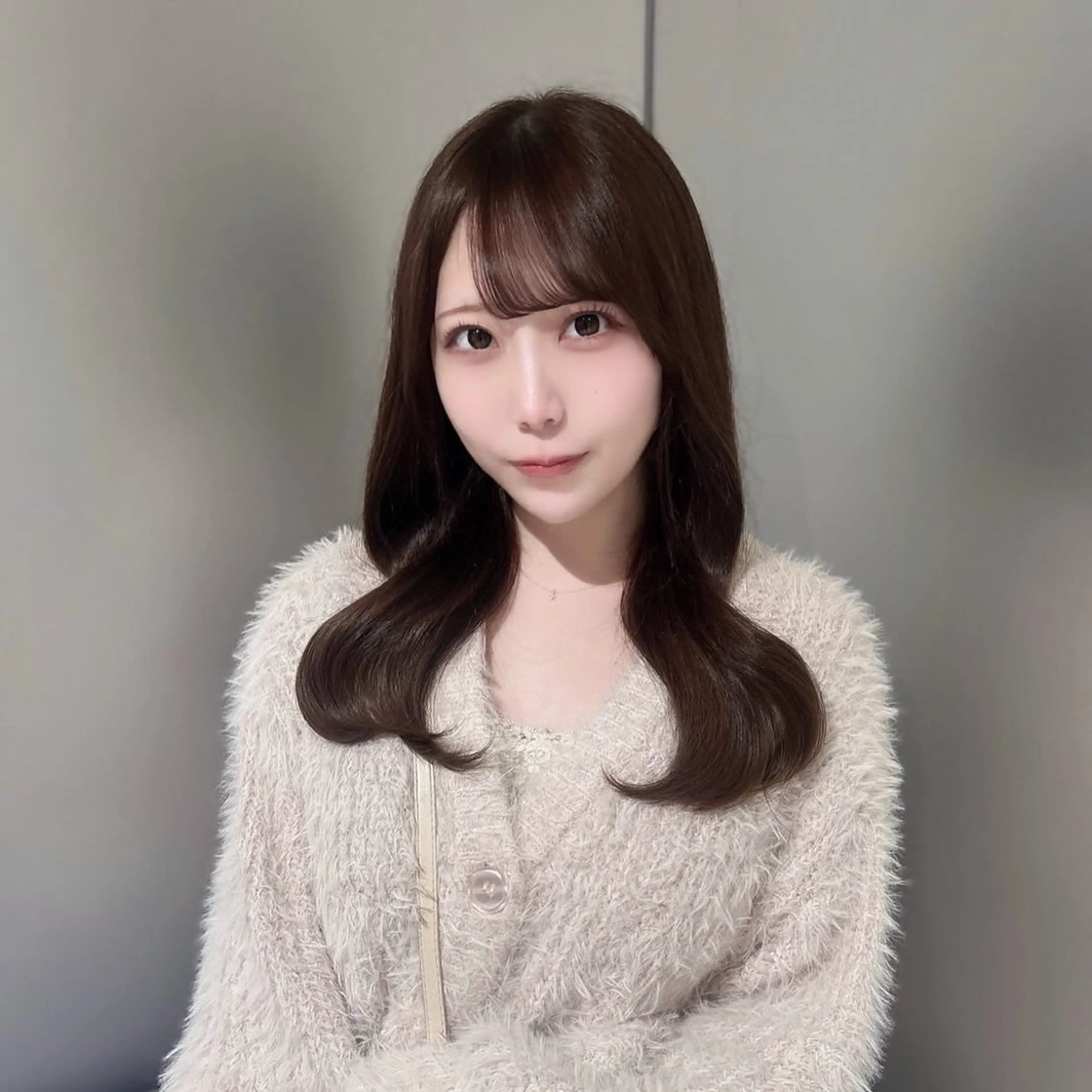 ミディアム カラー ベージュカラー カット ヘアカラー トリートメント 髪質改善/透明感ヘア にちか🐰のヘアスタイル