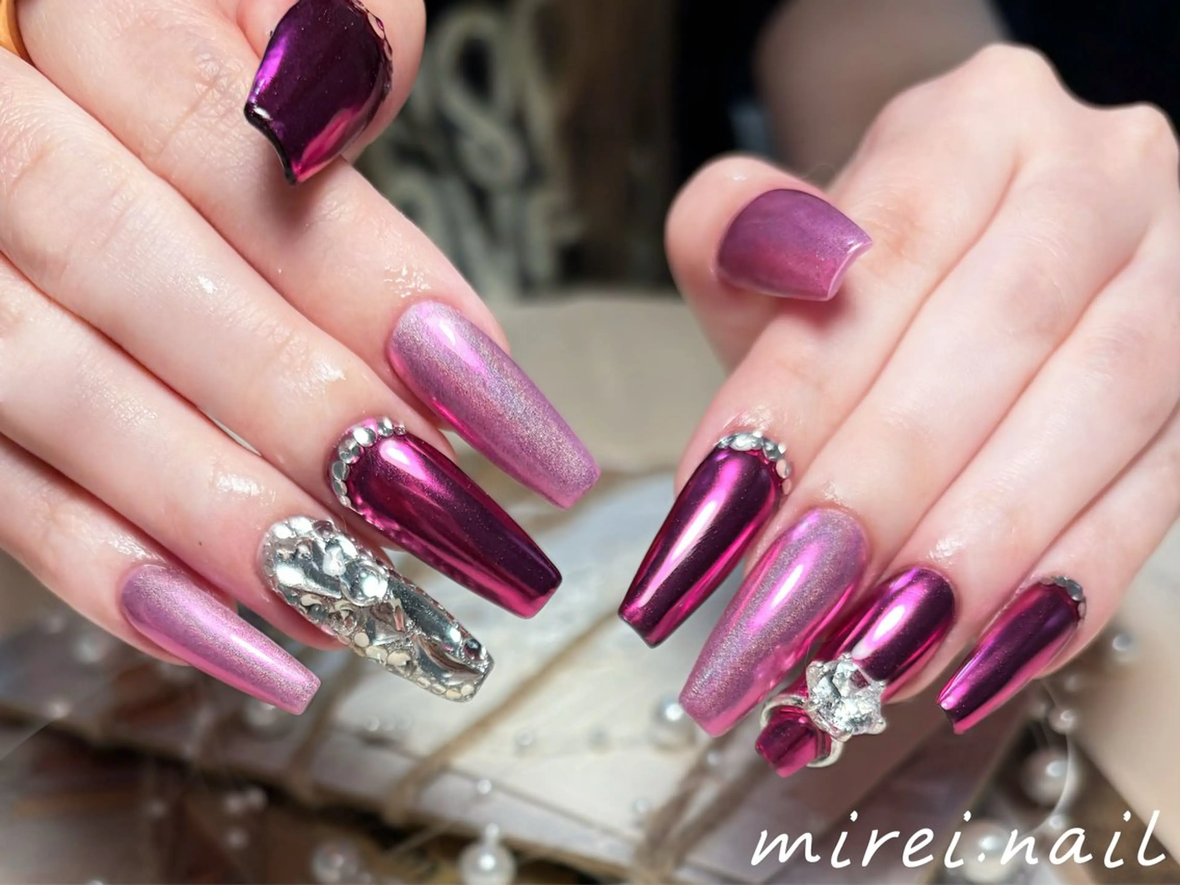 ネイル mirei‘nail所属・jade.vase ミレイのネイルデザイン