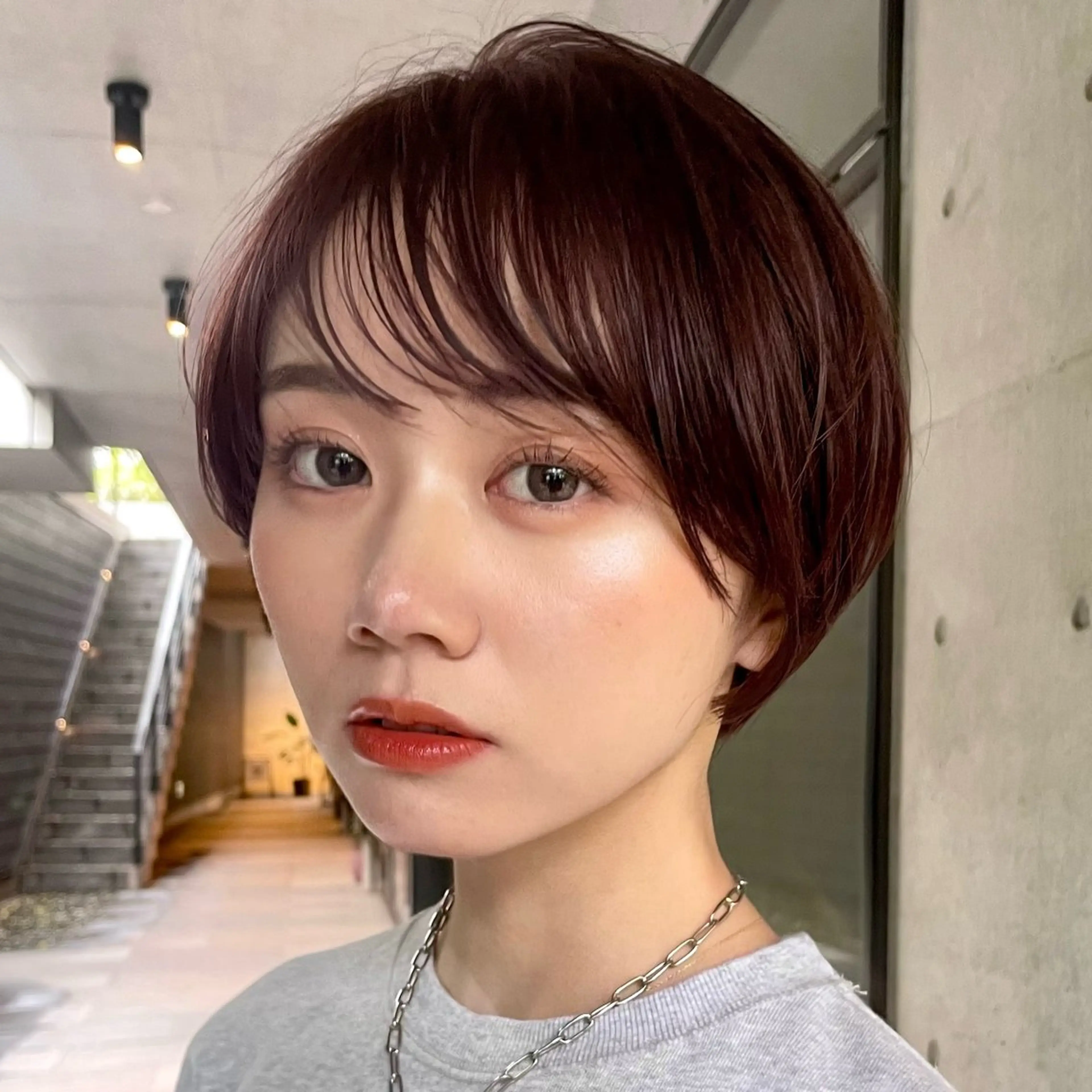 ショート カラー ヘアアレンジ ボブ/レイヤー/ 艶髪/HANA💗のヘアスタイル