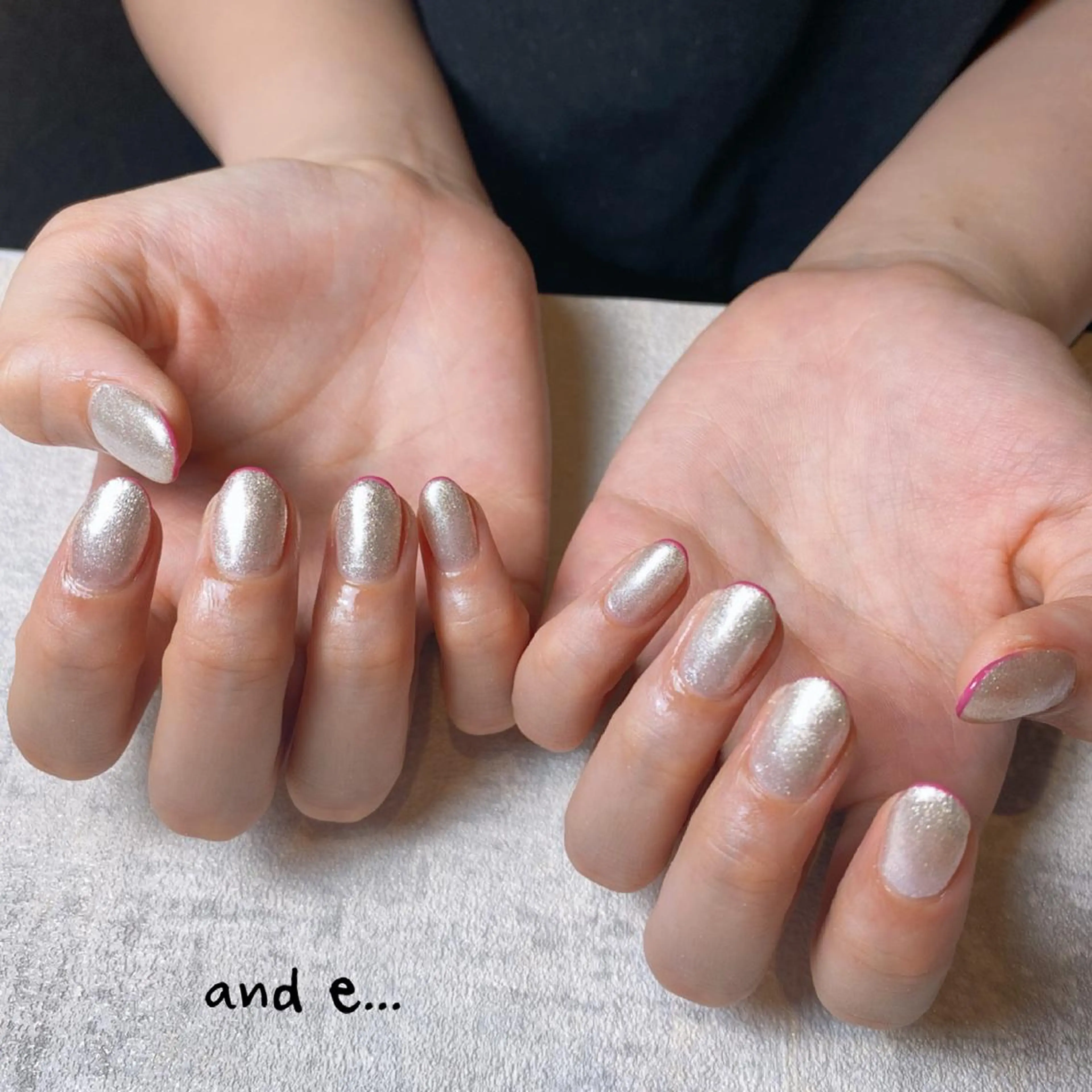 ネイル フレンチネイル キラキラネイル ラメ(グリッター) ニュアンスネイル ワンカラーネイル nailsalon mur.のネイルデザイン