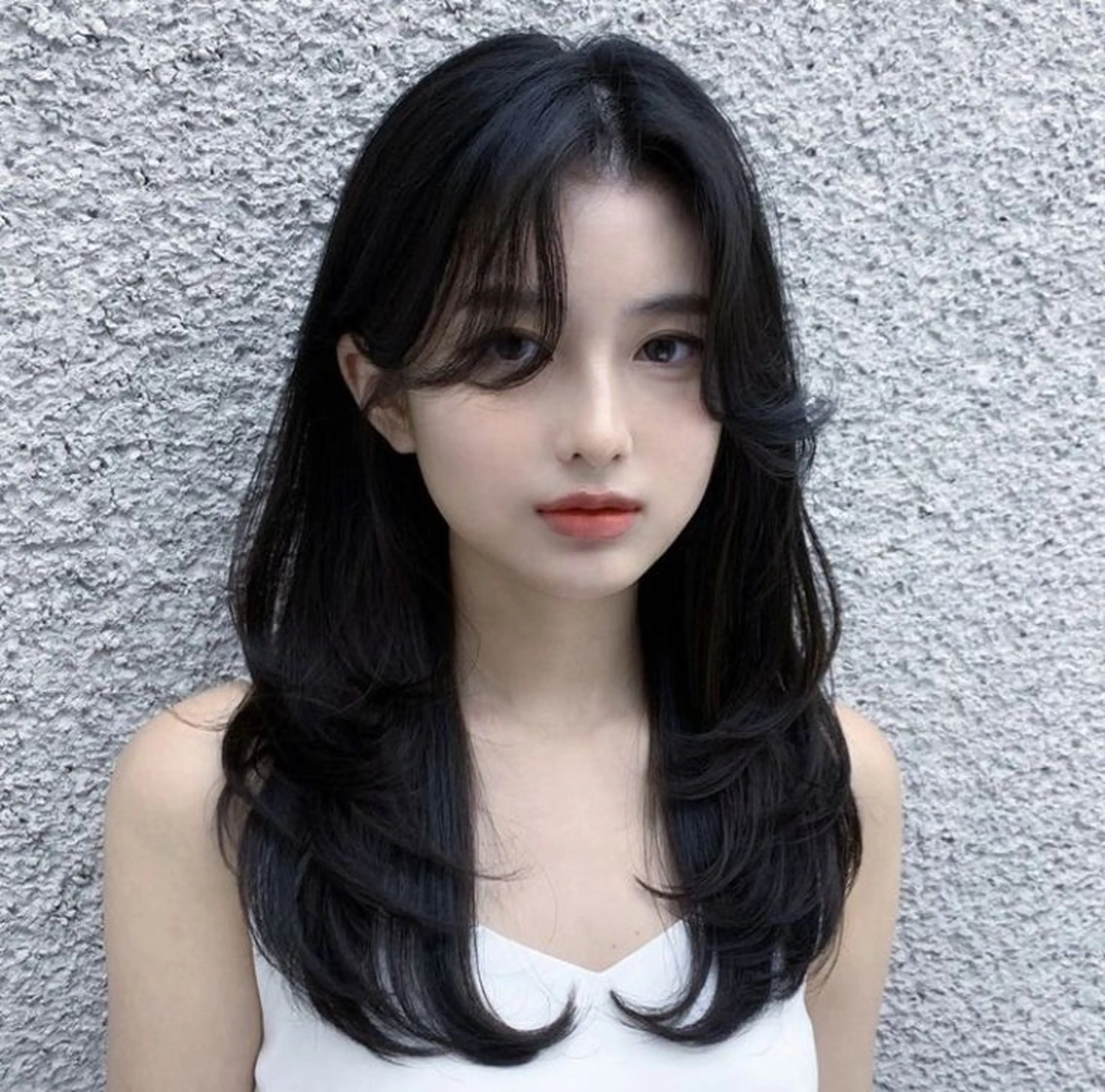 ロング カラー ヘアアレンジ カット ヘアカラー トリートメント ヘアセット レイヤー×透明感カラ ーHAYATOのヘアスタイル