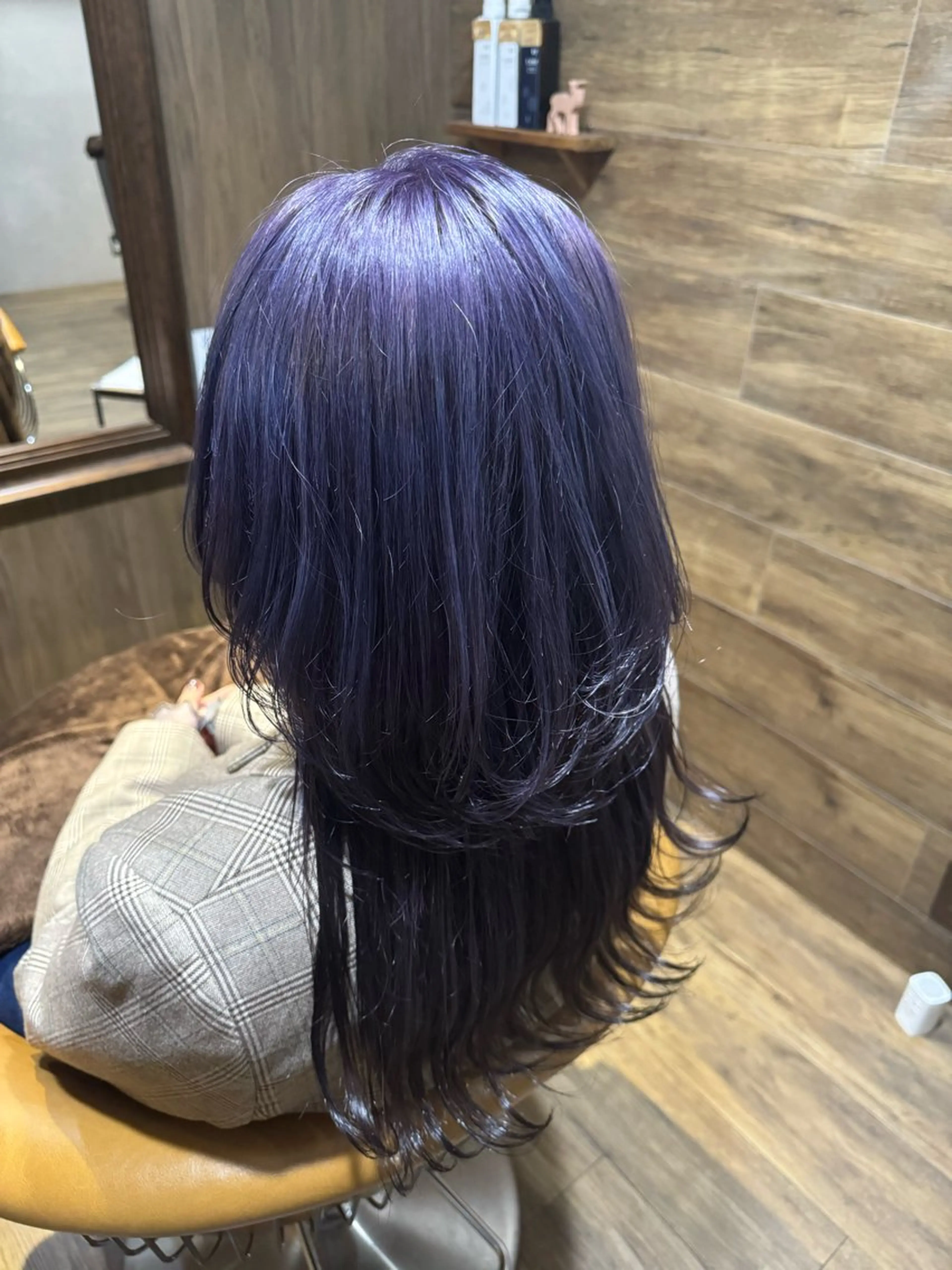 ロング カラー ブルーカラー ブルーラベンダー ラベンダーカラー RINKA🎀 韓国風ボブのヘアスタイル